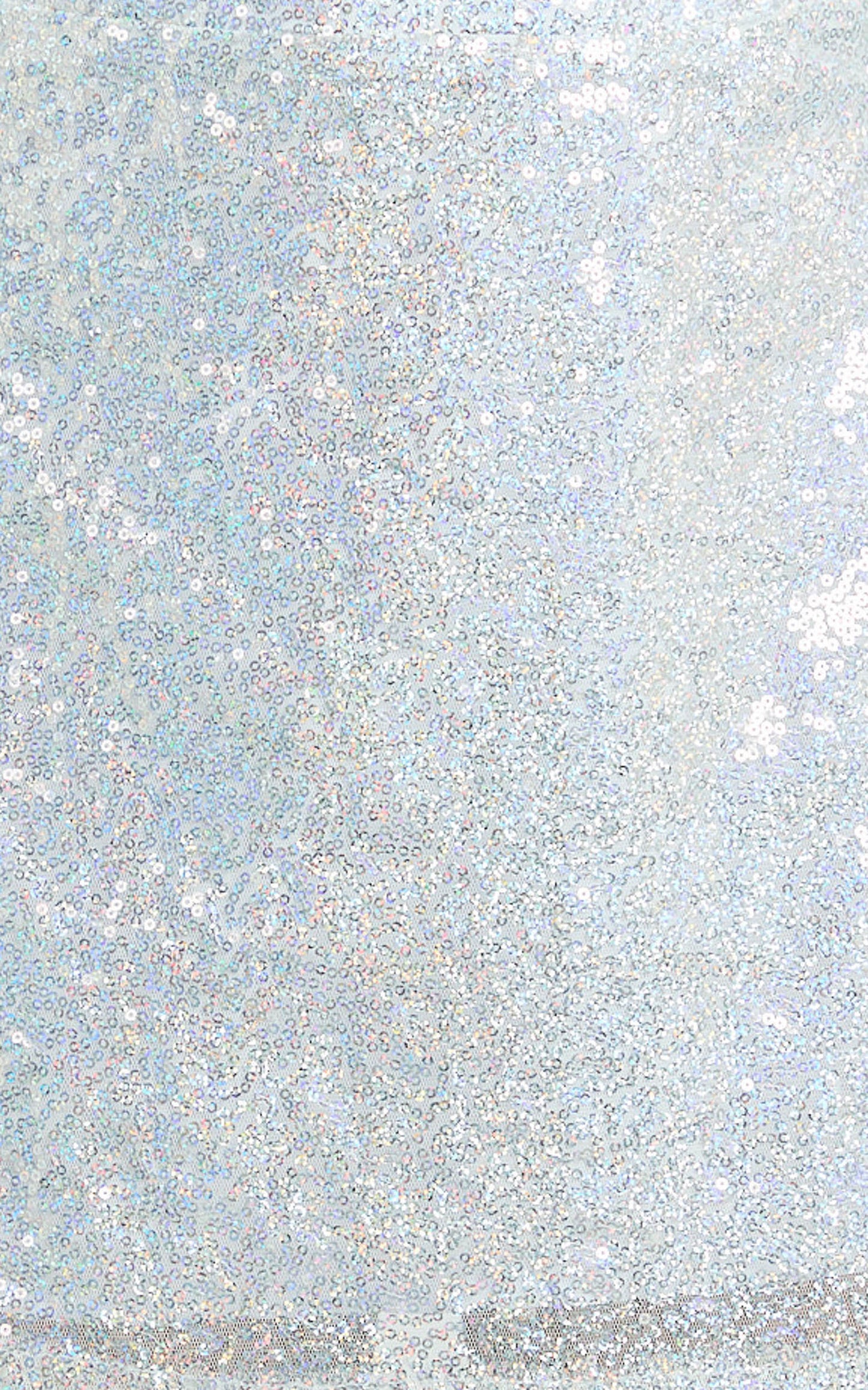 Elswyth Mini Skirt - Side Split Sequin Skirt in Silver