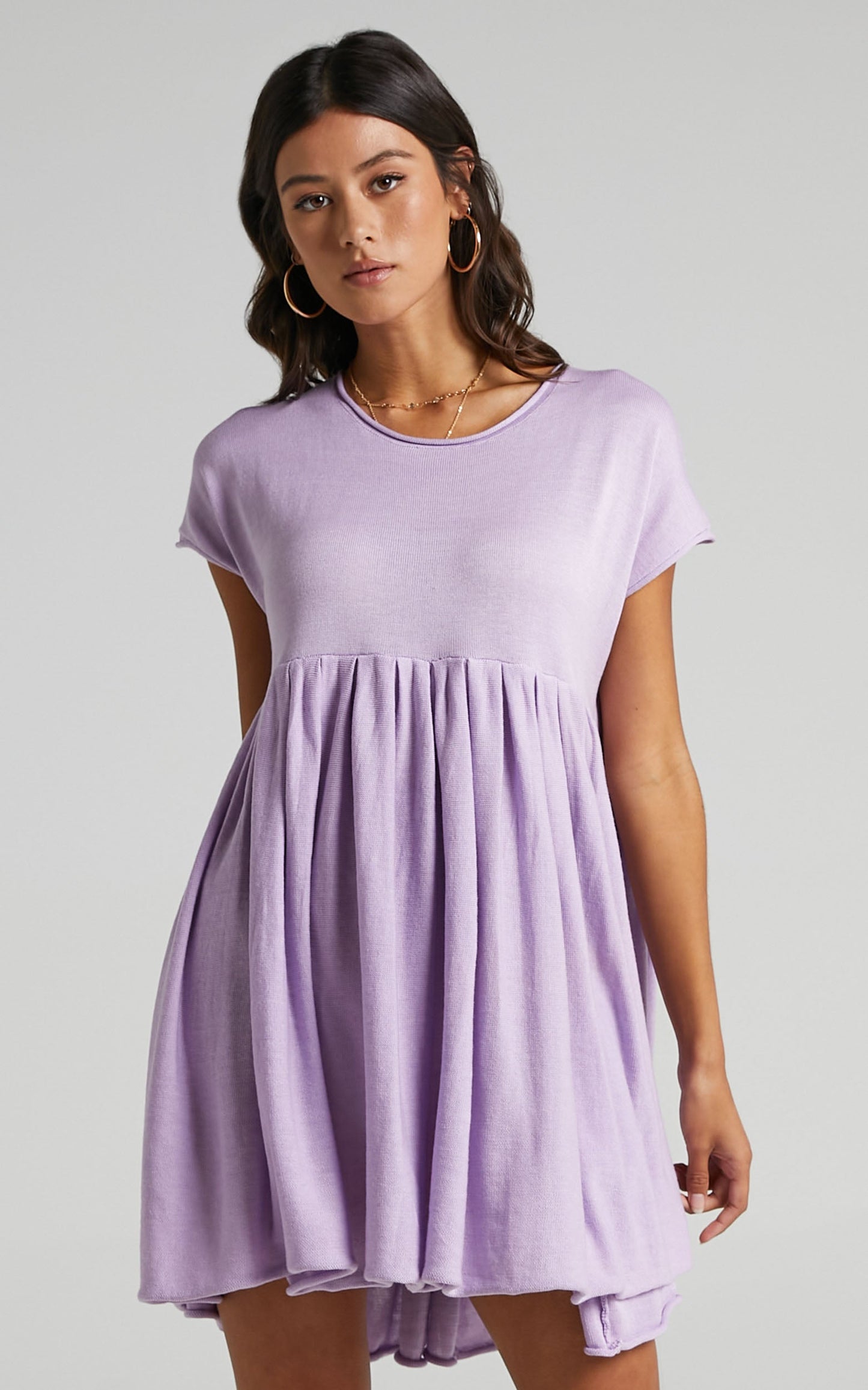Embry Knit Dress in Lilac