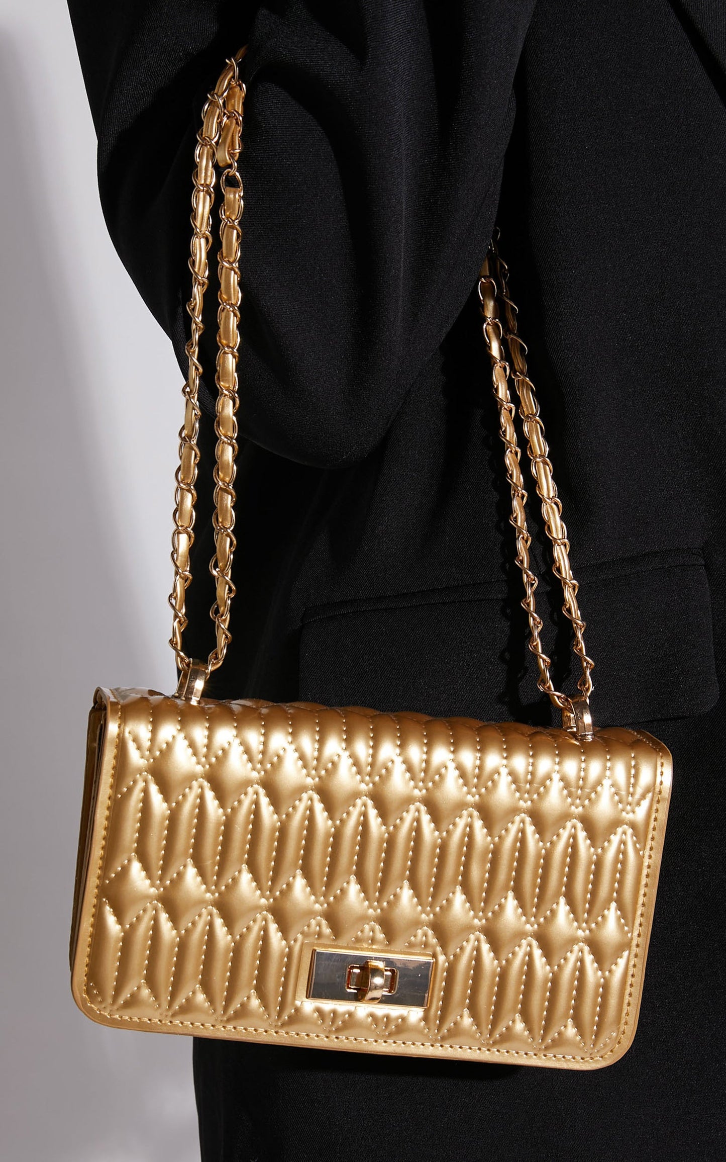 Emiella Quilted Bag in Gold