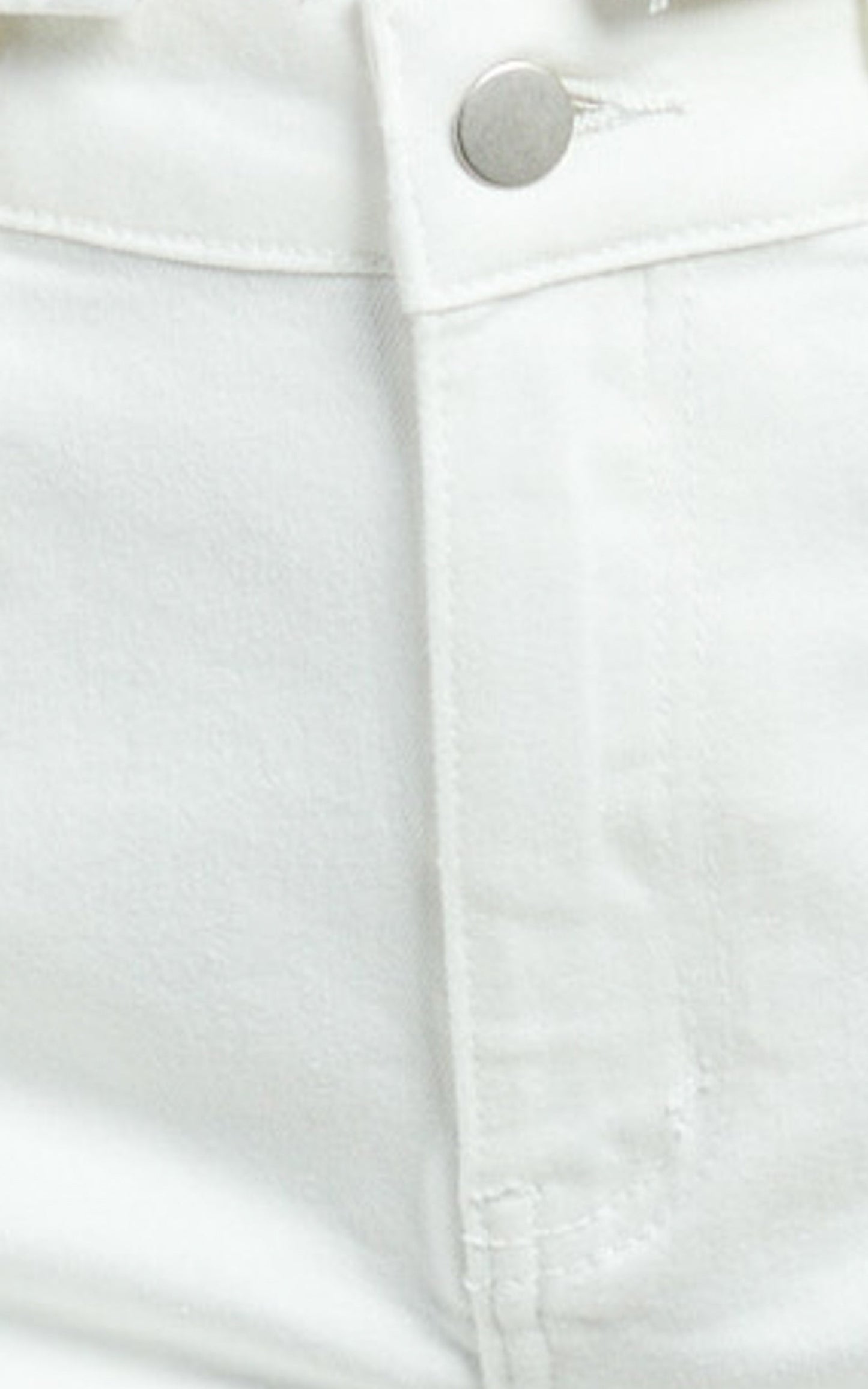 Erin Shorts - High Rise Denim Shorts in White Denim