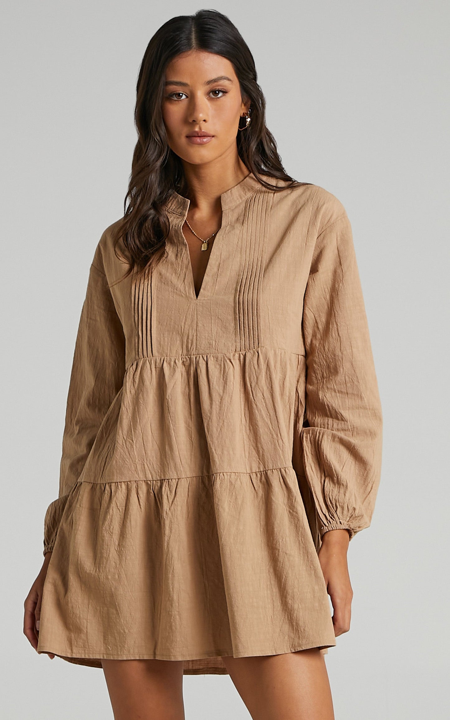 Estelita Dress in Beige