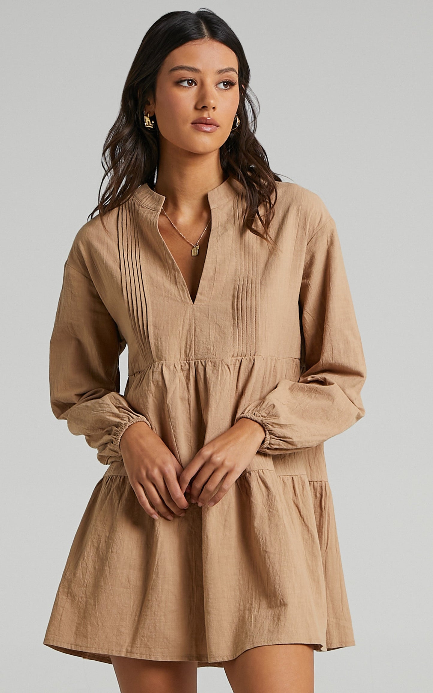 Estelita Dress in Beige