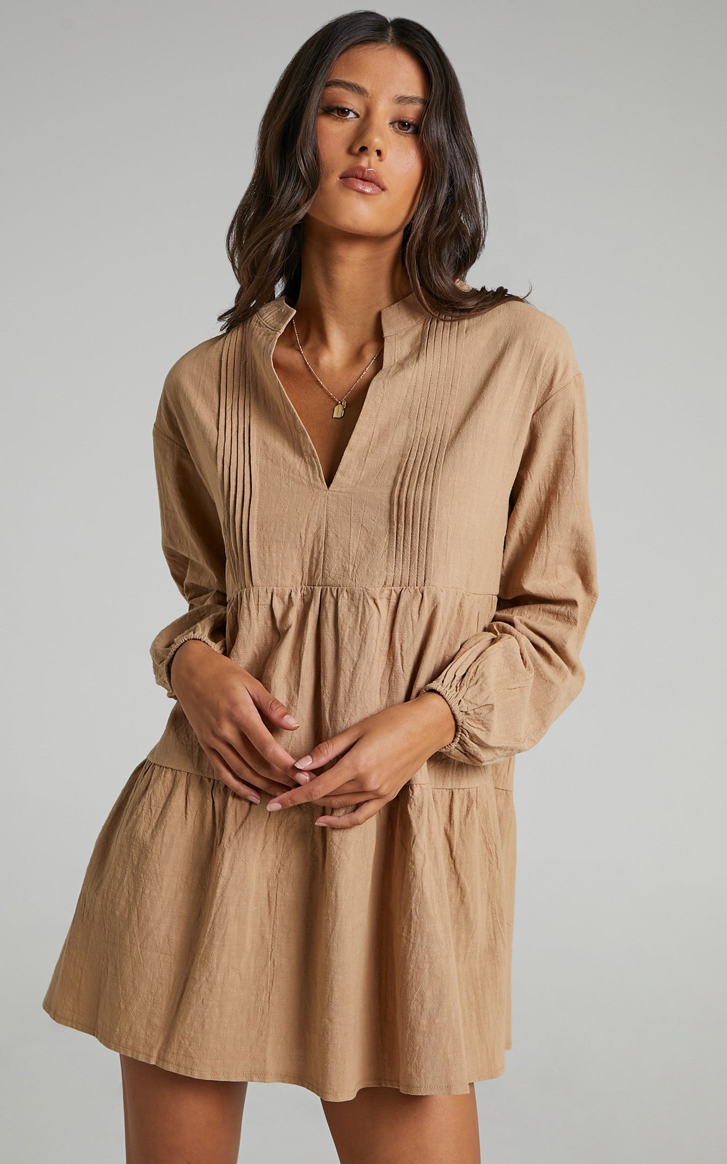 Estelita Dress in Beige
