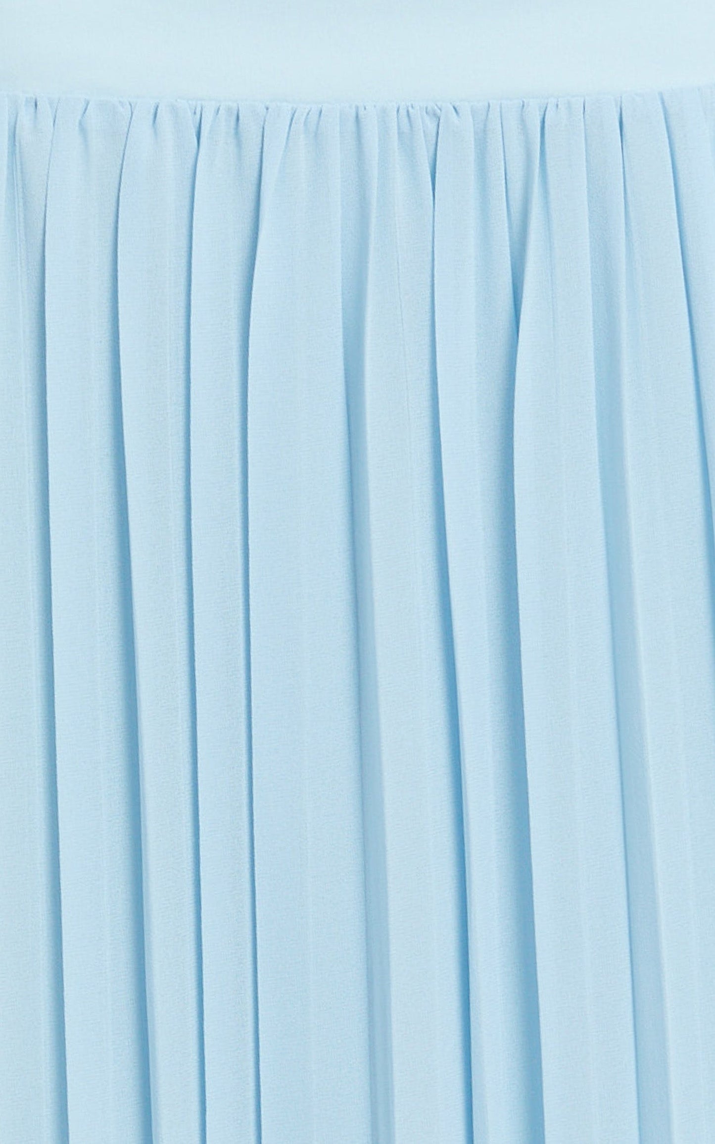 Evienne Two Piece Top and Skirt Set in Pale Blue