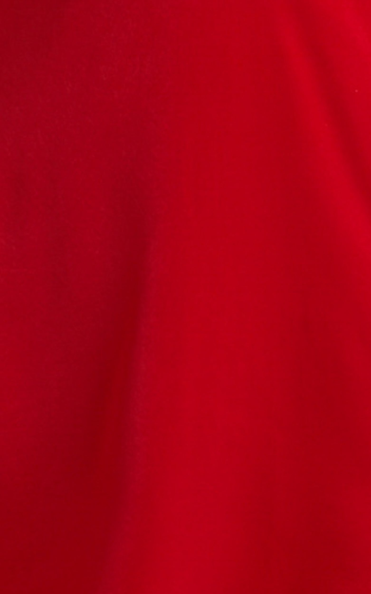 Dolci Mini Dress - Cut Out Long Sleeve Dress in Red