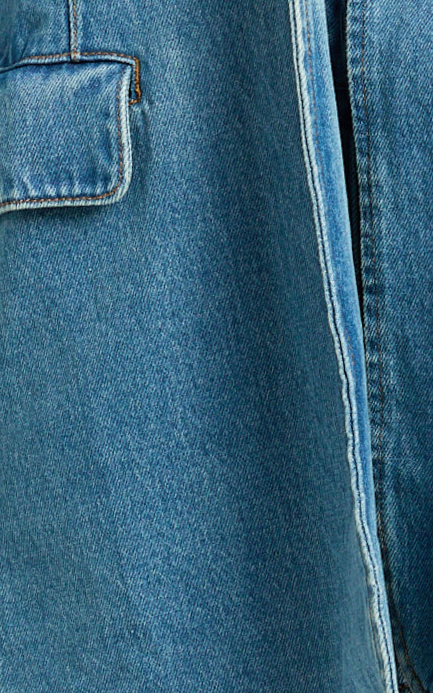 Fabia Jacket - Denim Oversized Blazer in Light Blue Wash
