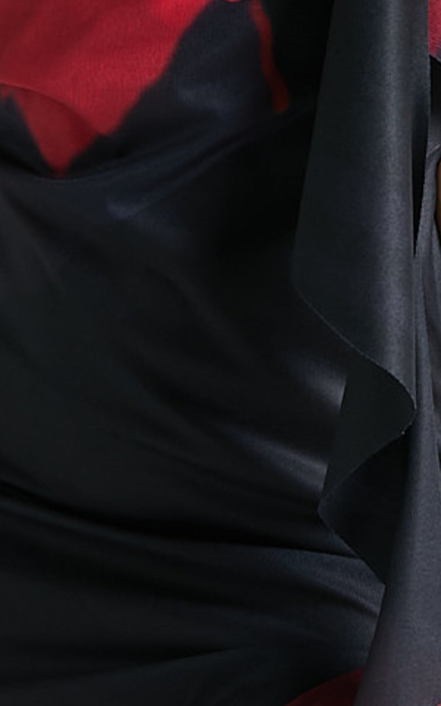 Daise Maxi Dress - Ruffle Detail Maxi Dress in Black and Red Floral