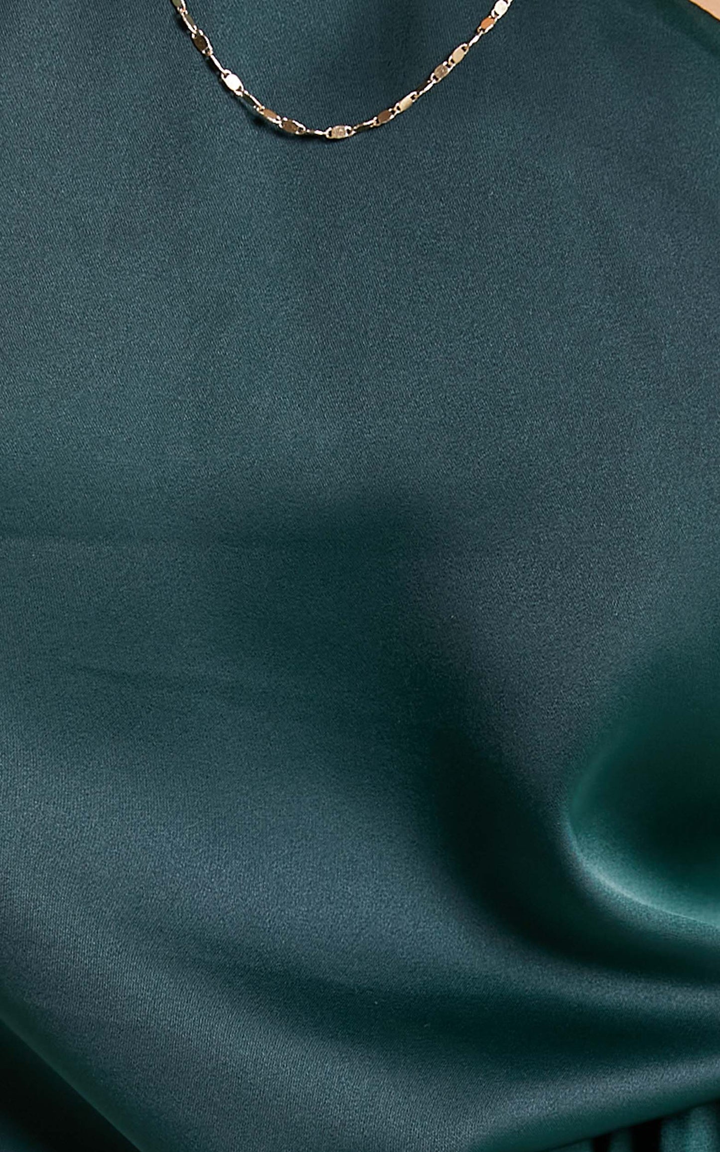 Vickie Top - One Shoulder Tie Front Top in Emerald