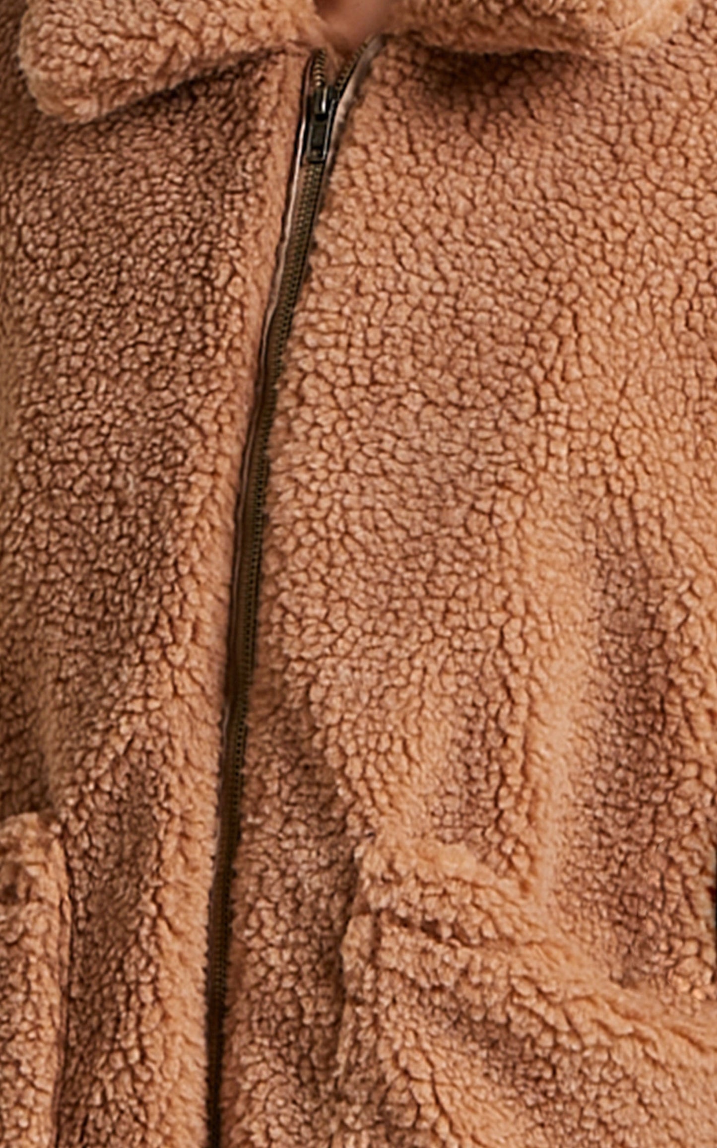 Point Blank Jacket in Mocha Teddy