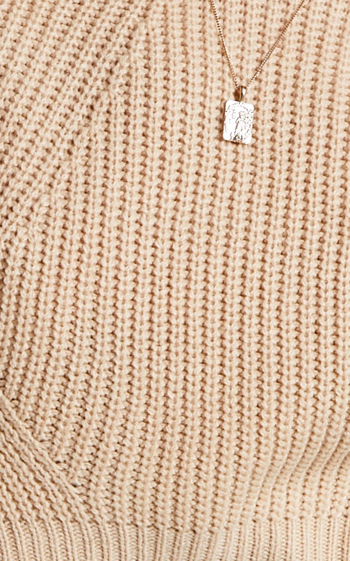 Frankie Cropped Boxy Knit in Mocha