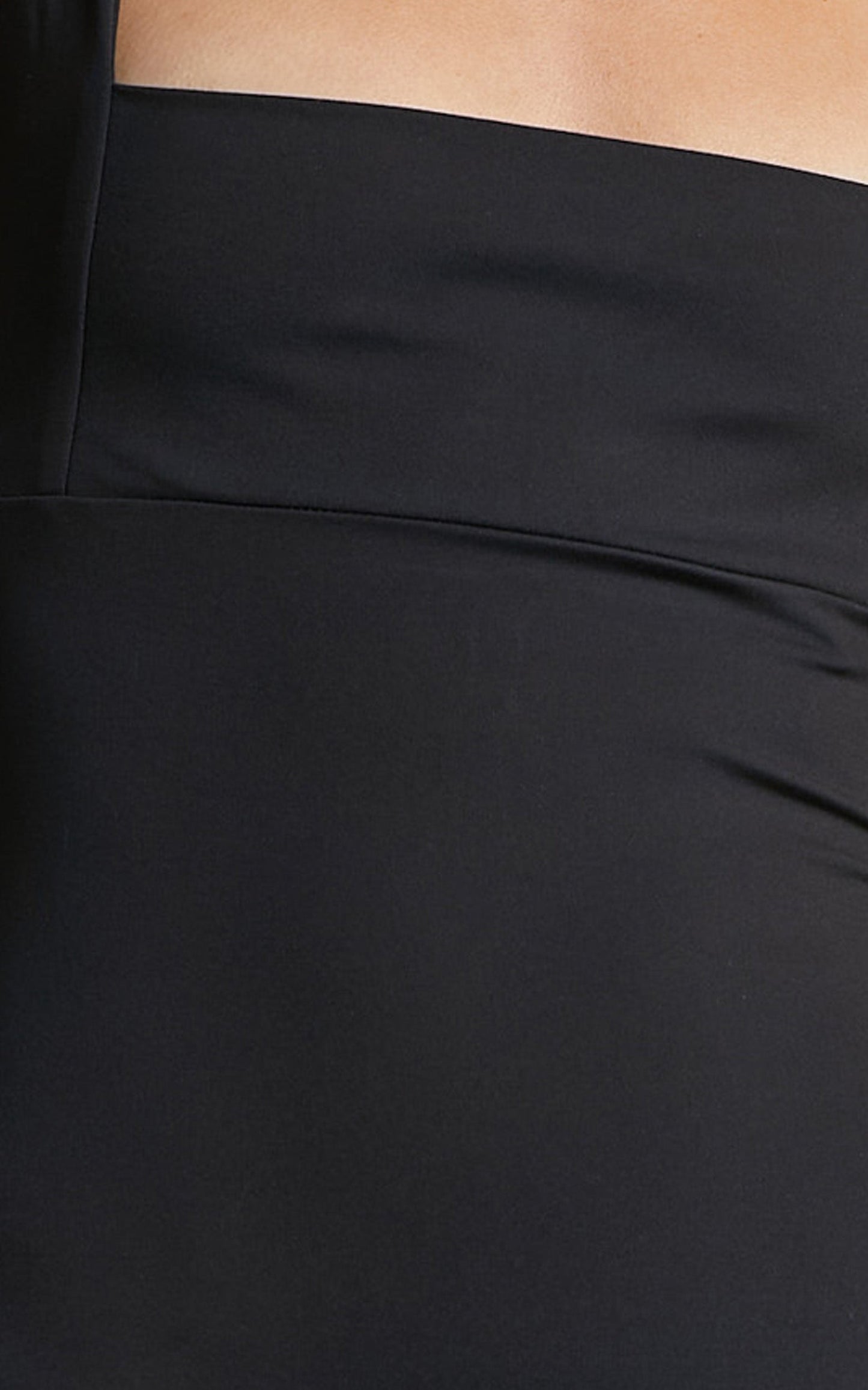 Layalina Bodysuit - Square Neck Jersey Bodysuit in Black