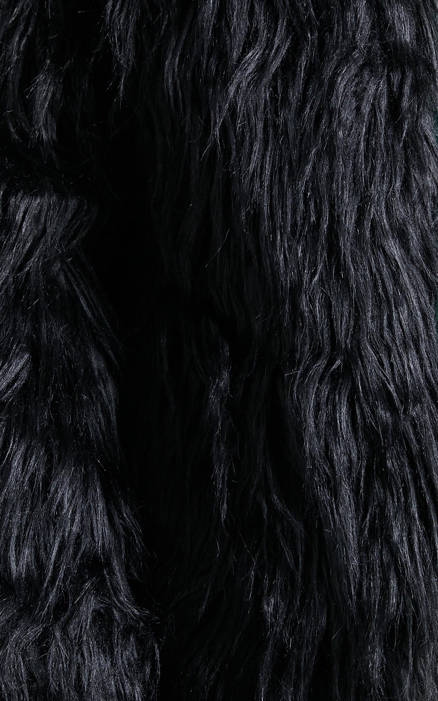 Fiona Coat - Faux Fur Coat in Black