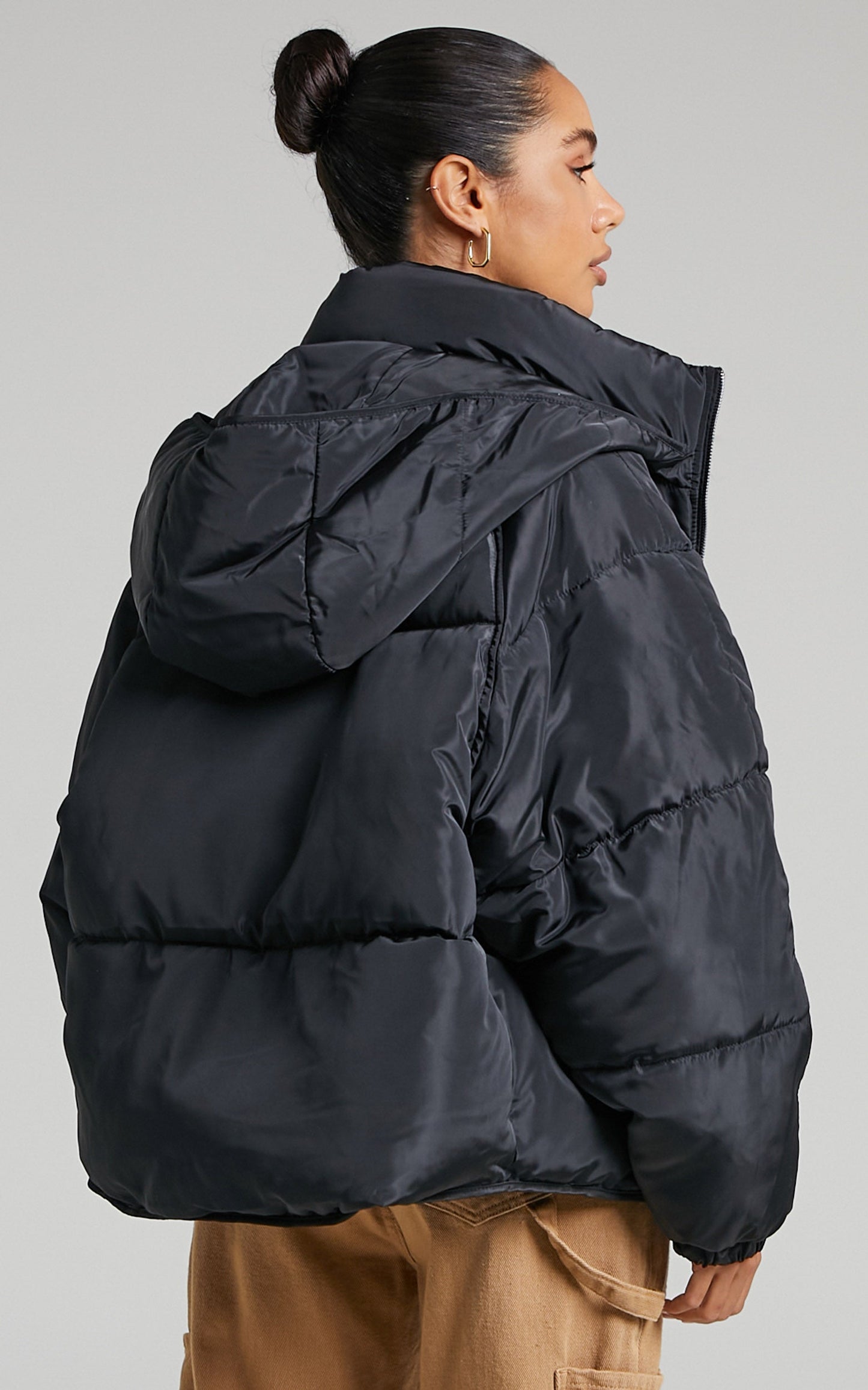 Felise Puffer Jacket in Black
