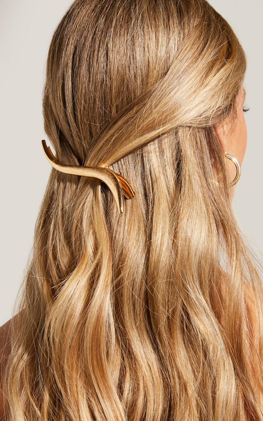 Femme Wave Hair Clip in Gold