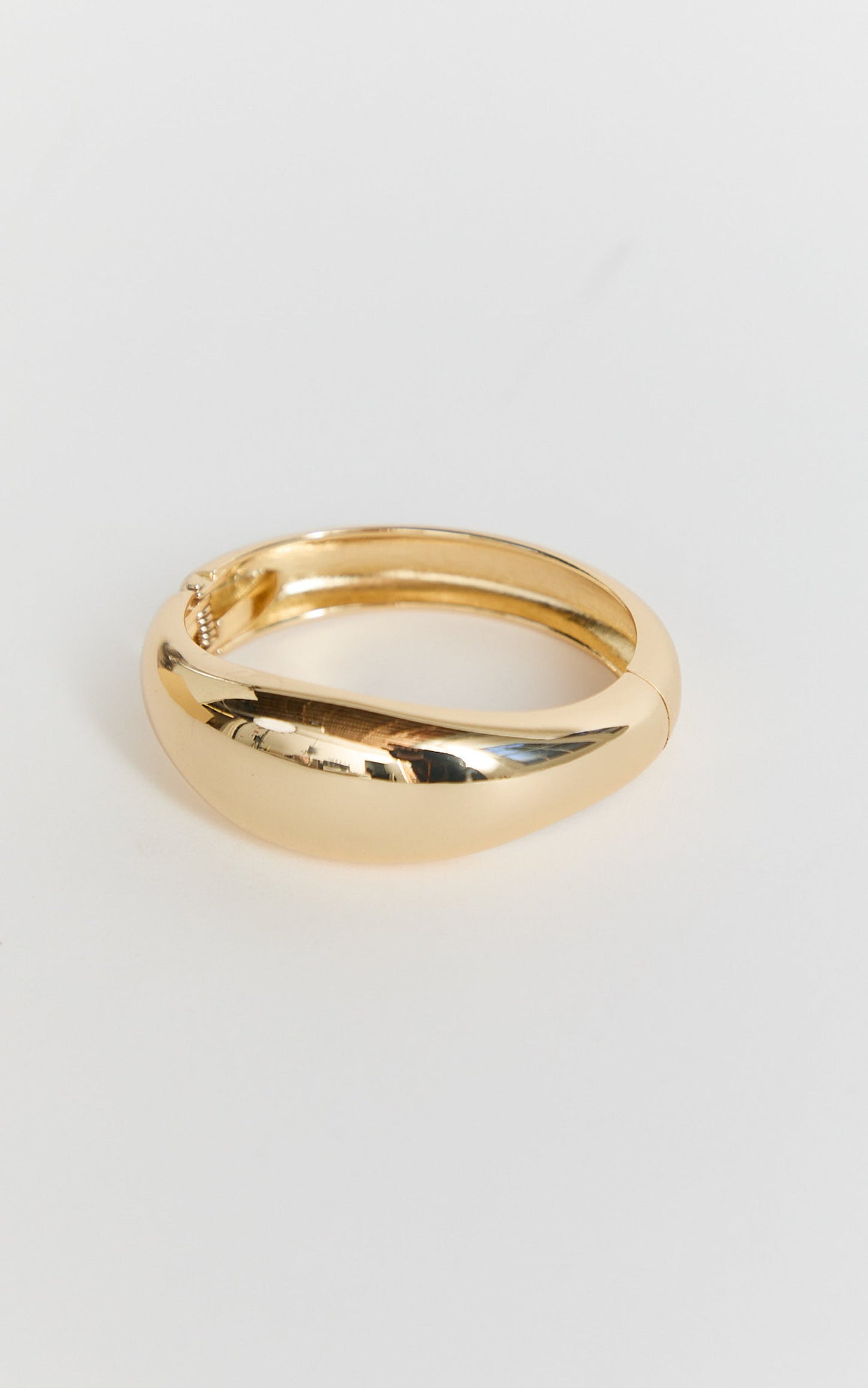 Finley Bracelet - Dome Cuff Bracelet in Gold