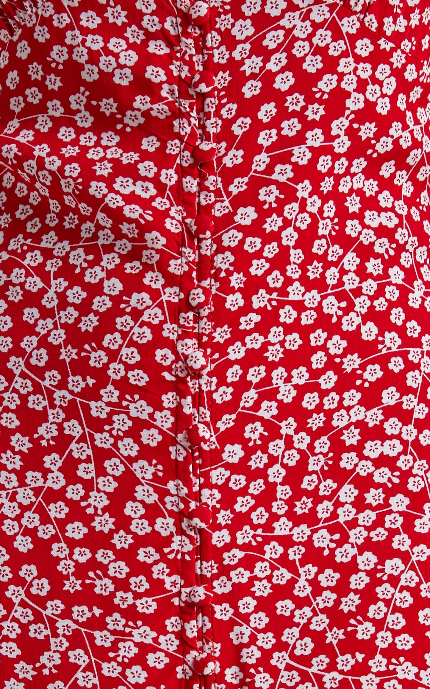 Flaming Hot Button Up V Neck Maxi Dress in Red Floral