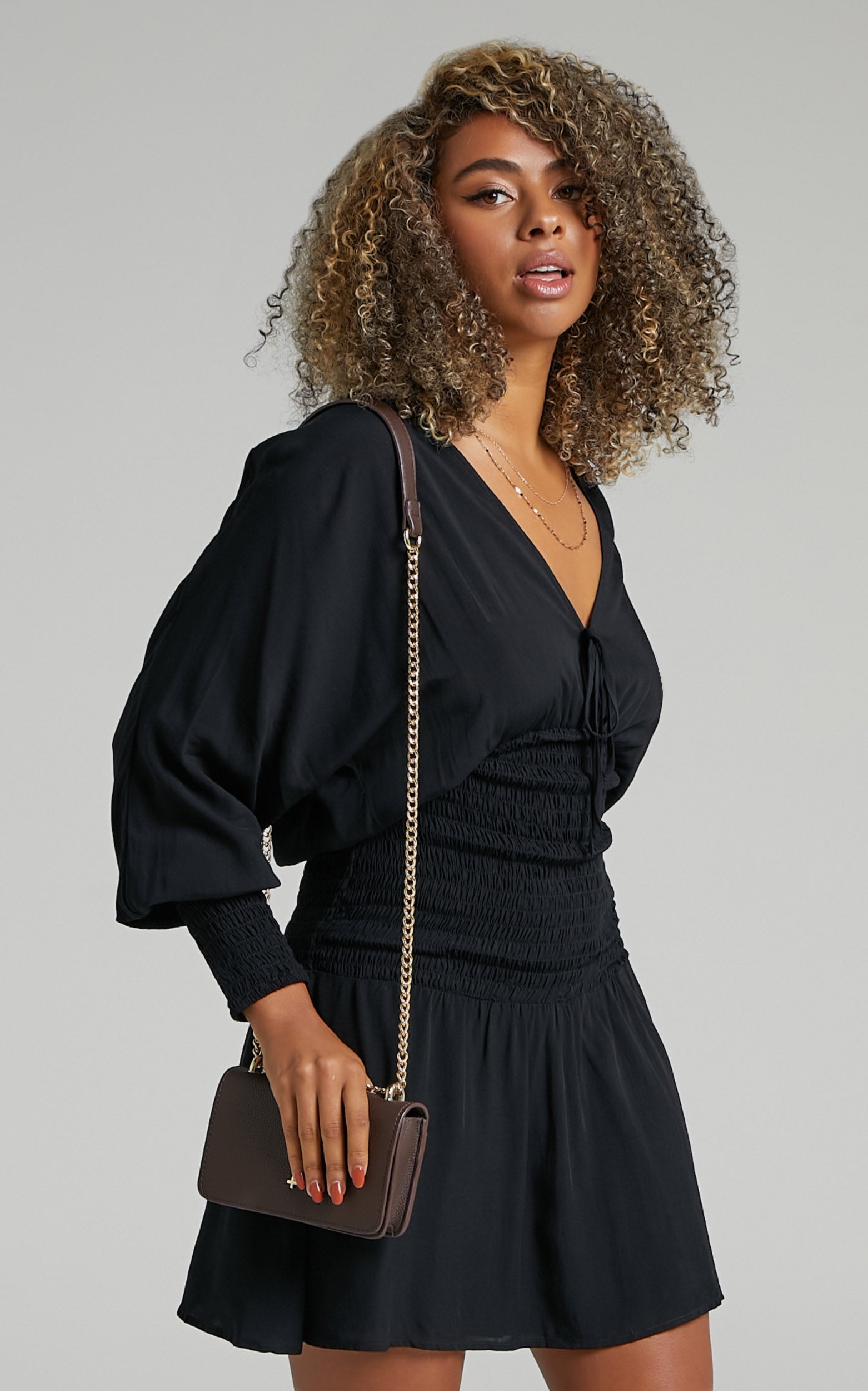 Fleurel Dress in Black