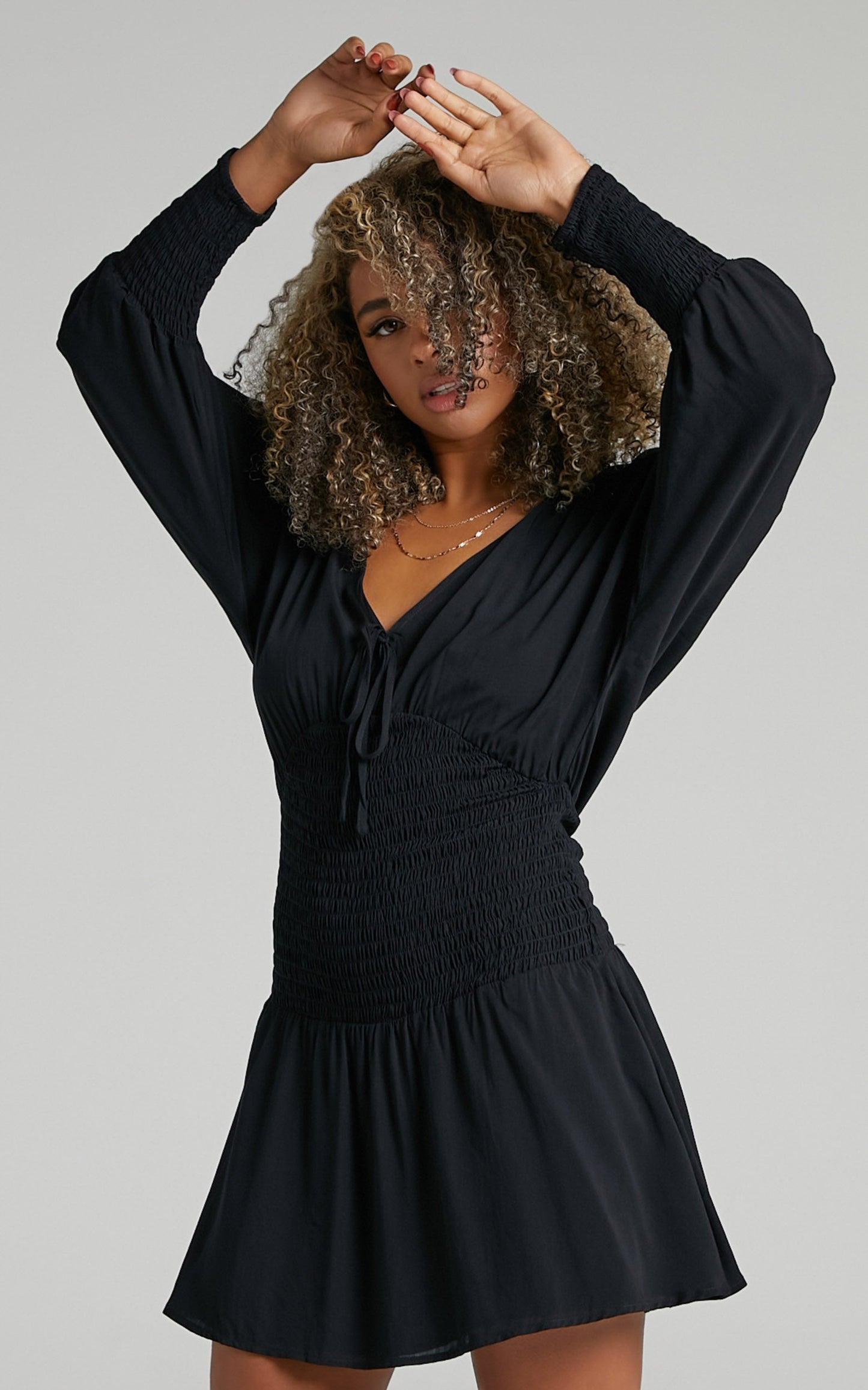 Fleurel Dress in Black