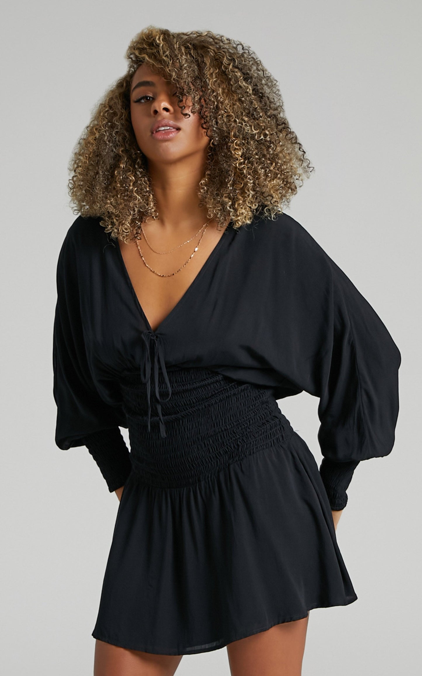 Fleurel Dress in Black