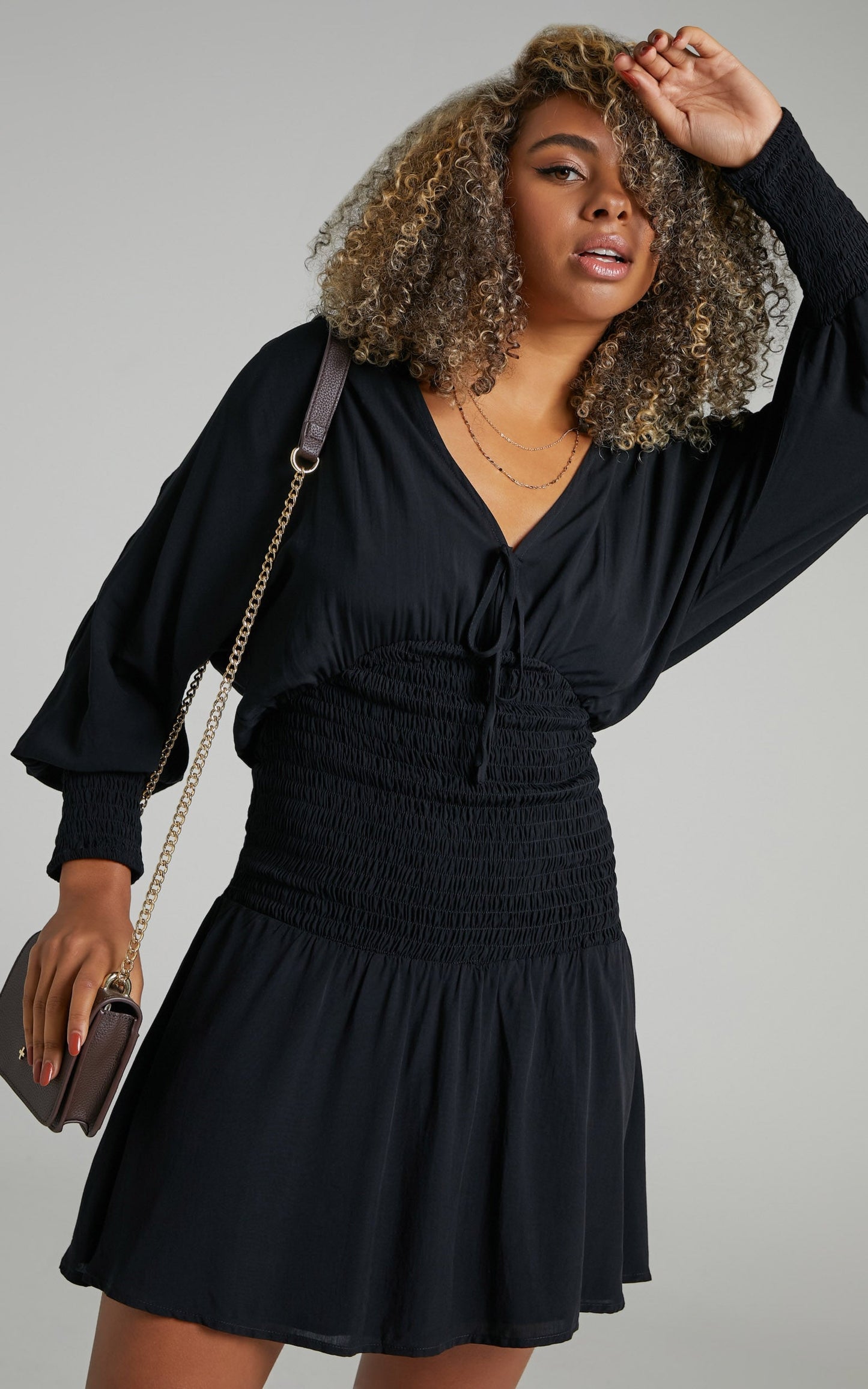 Fleurel Dress in Black