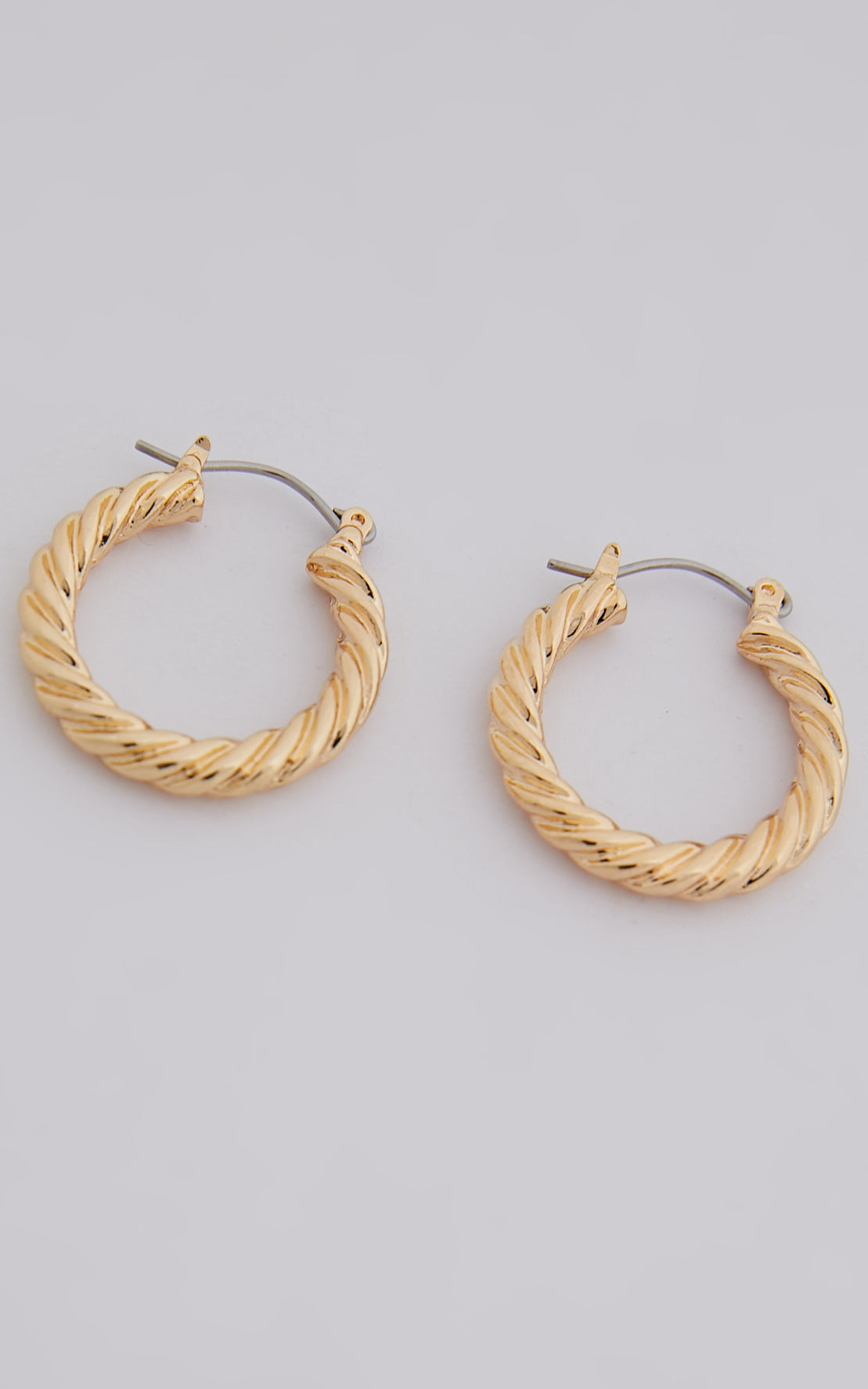 Florah Hoop Earrings in Gold