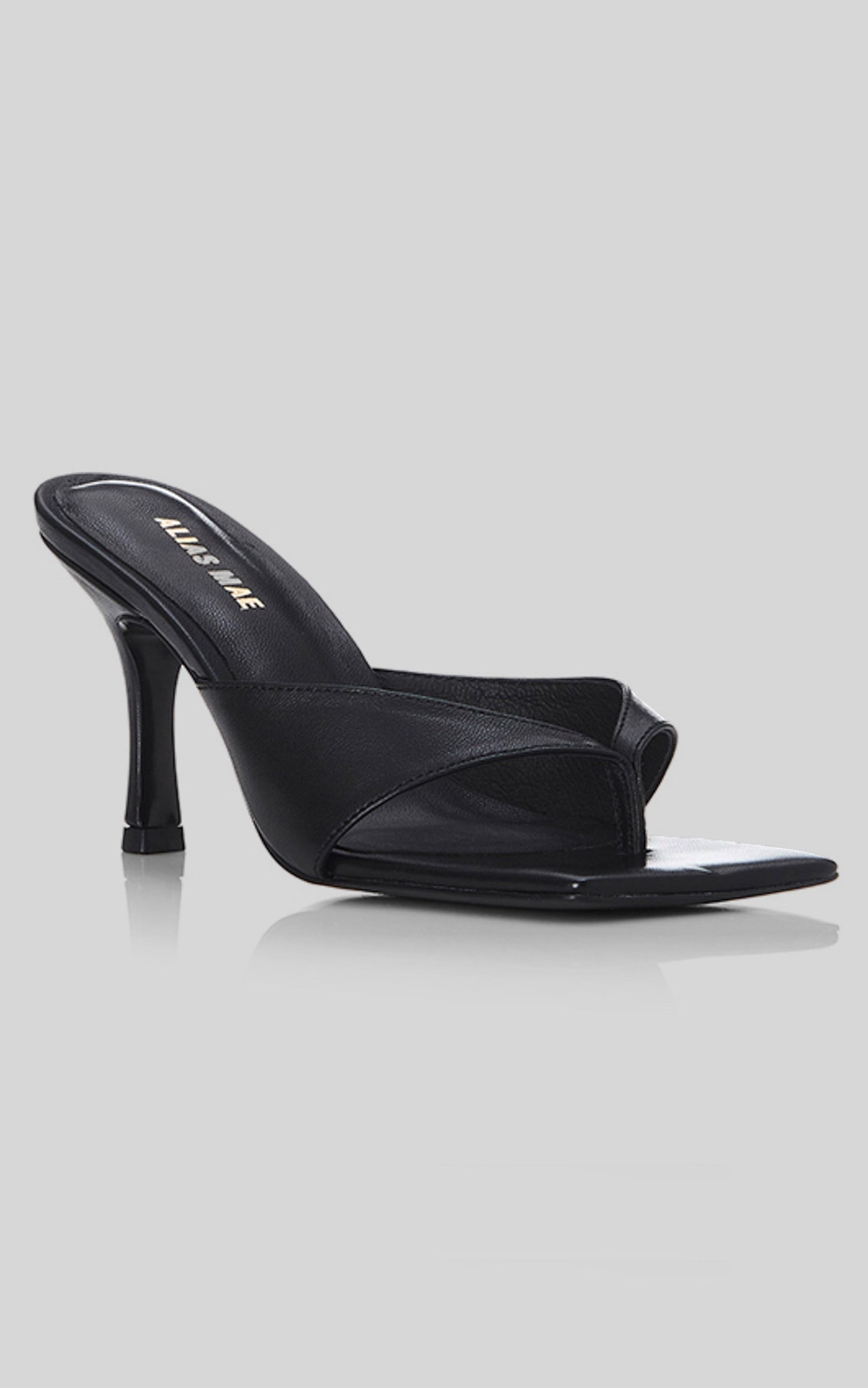 Alias Mae - Florence Heels in Black Leather