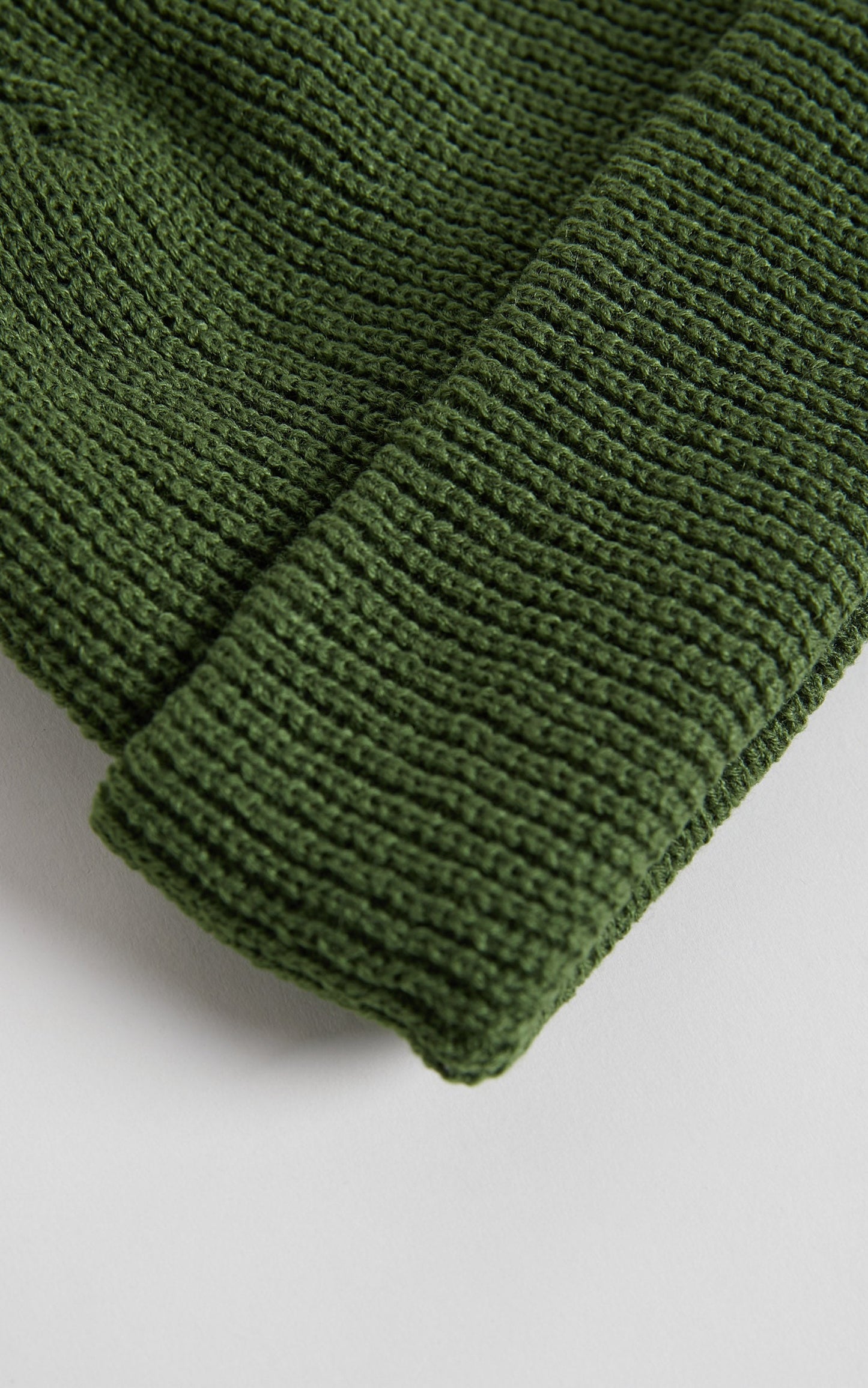 Freya Knitted Beanie in Khaki
