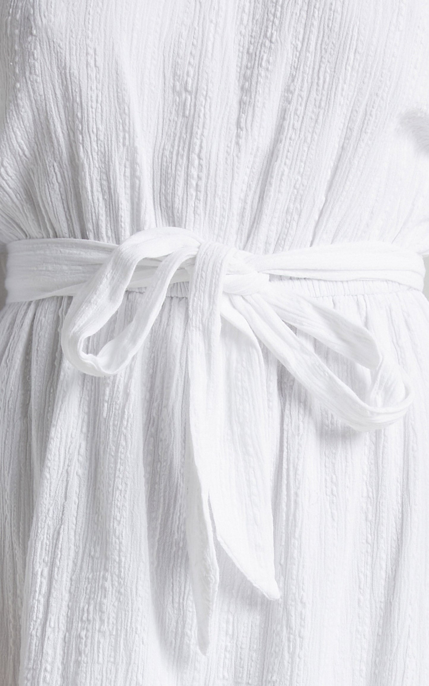 Getting It Right The First Time Off Shoulder Mini Dress in White
