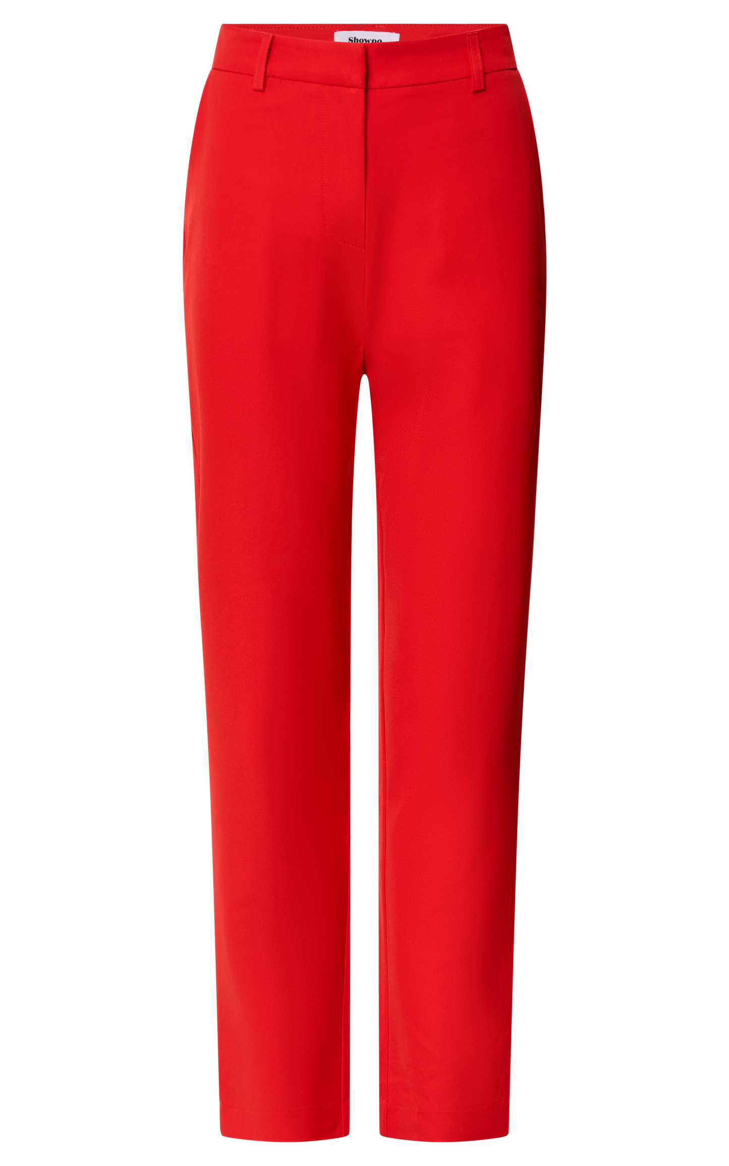 Hermie Pants - High Waisted Cropped Tailored Pants in Red