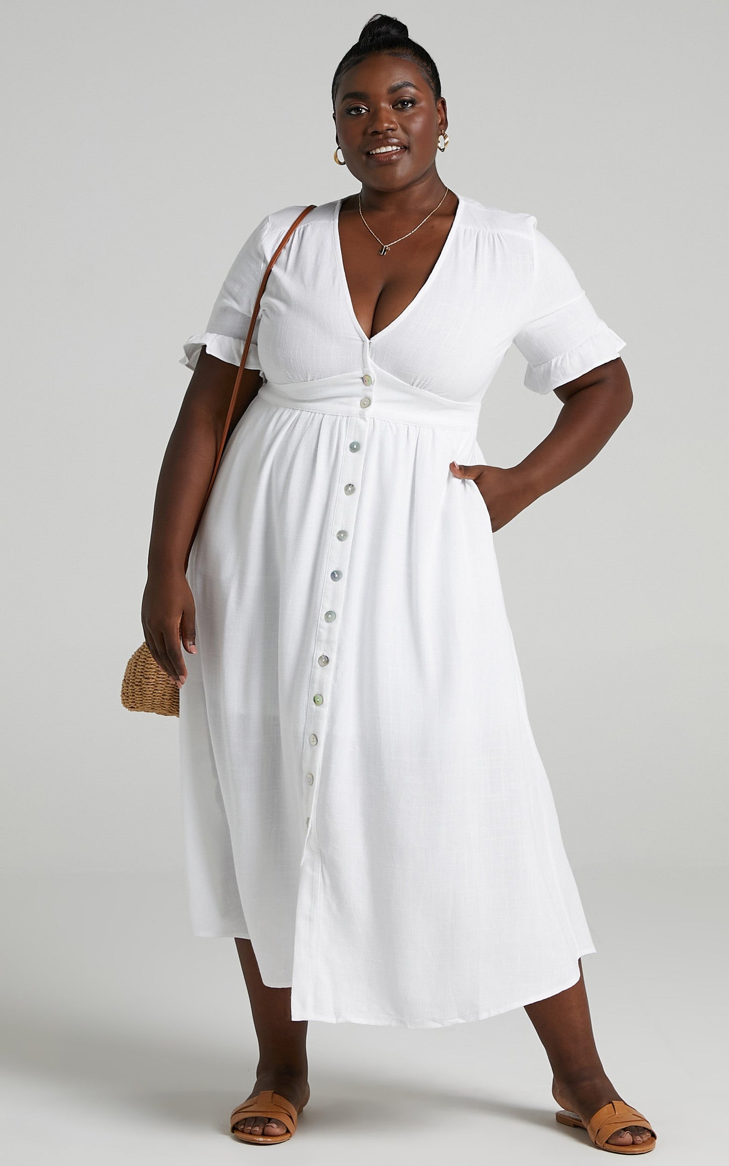 Gabbi Dress in White