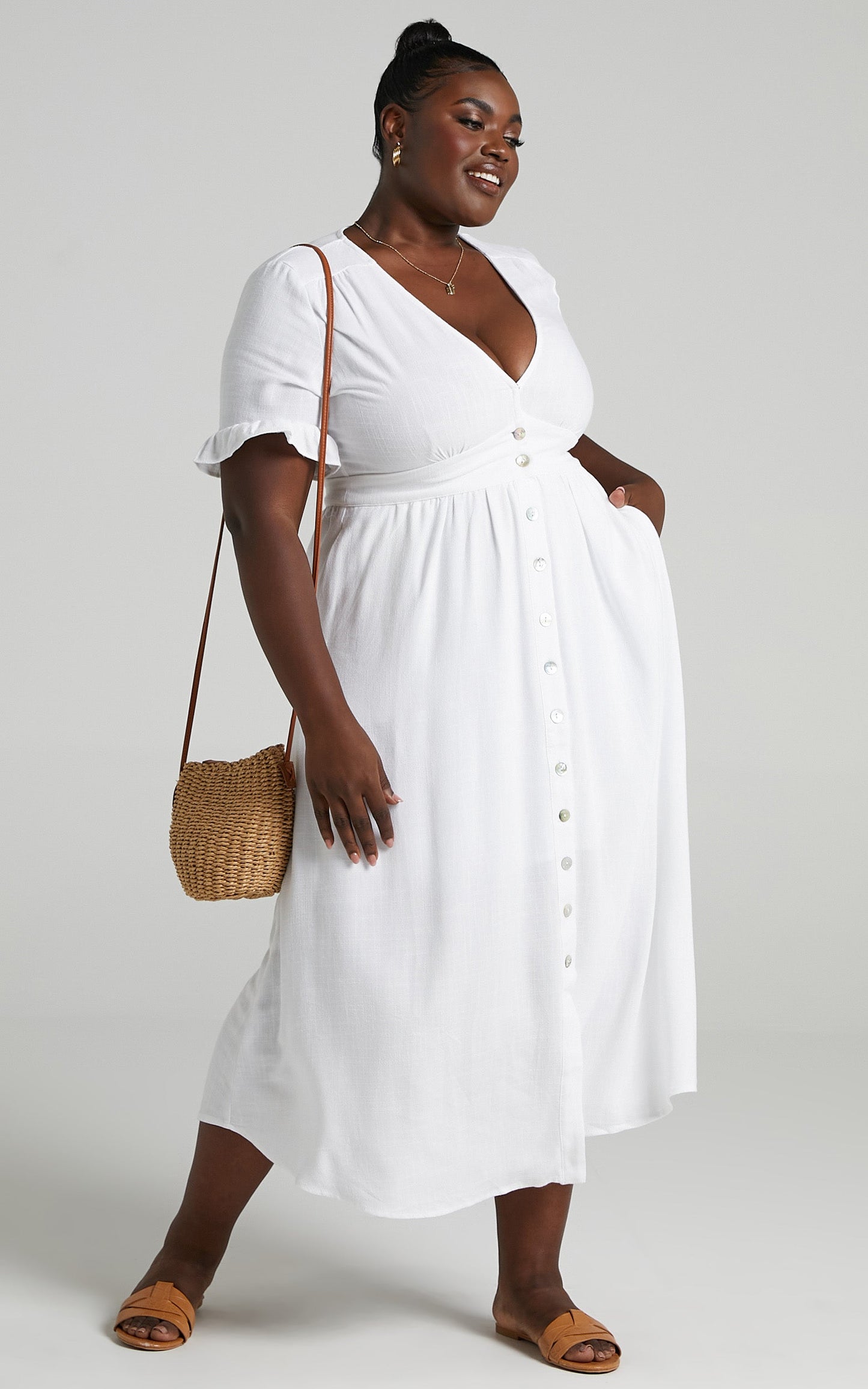 Gabbi Dress in White