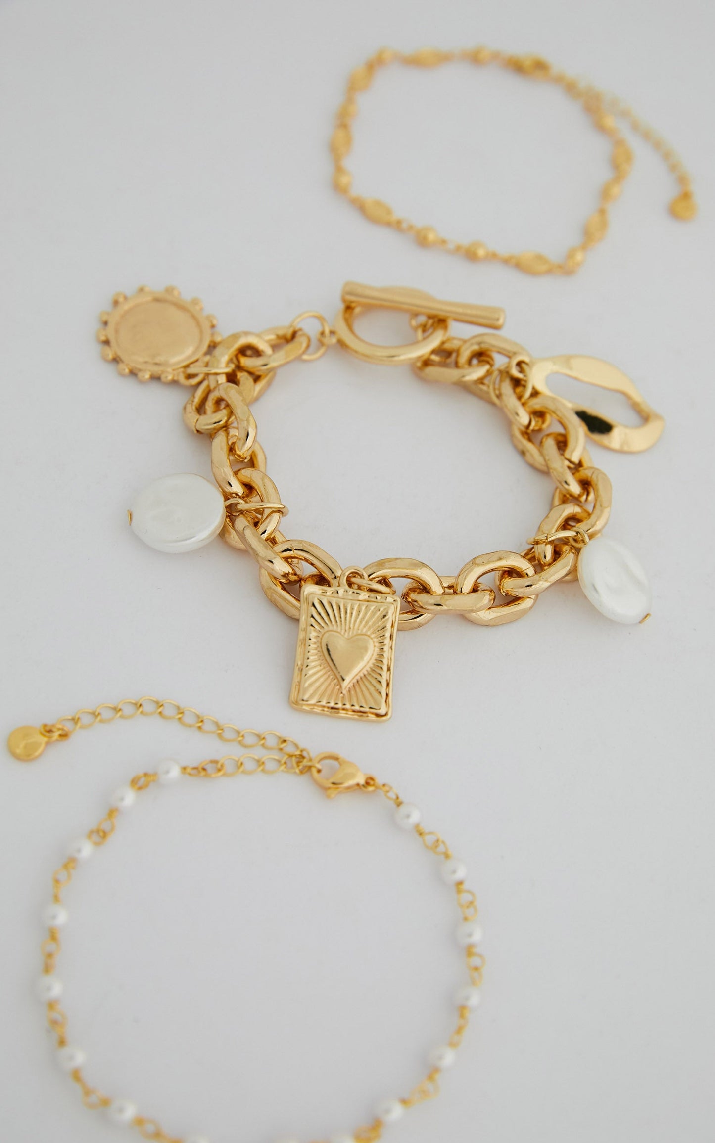 Gabbien Bracelet set of 3 in Gold