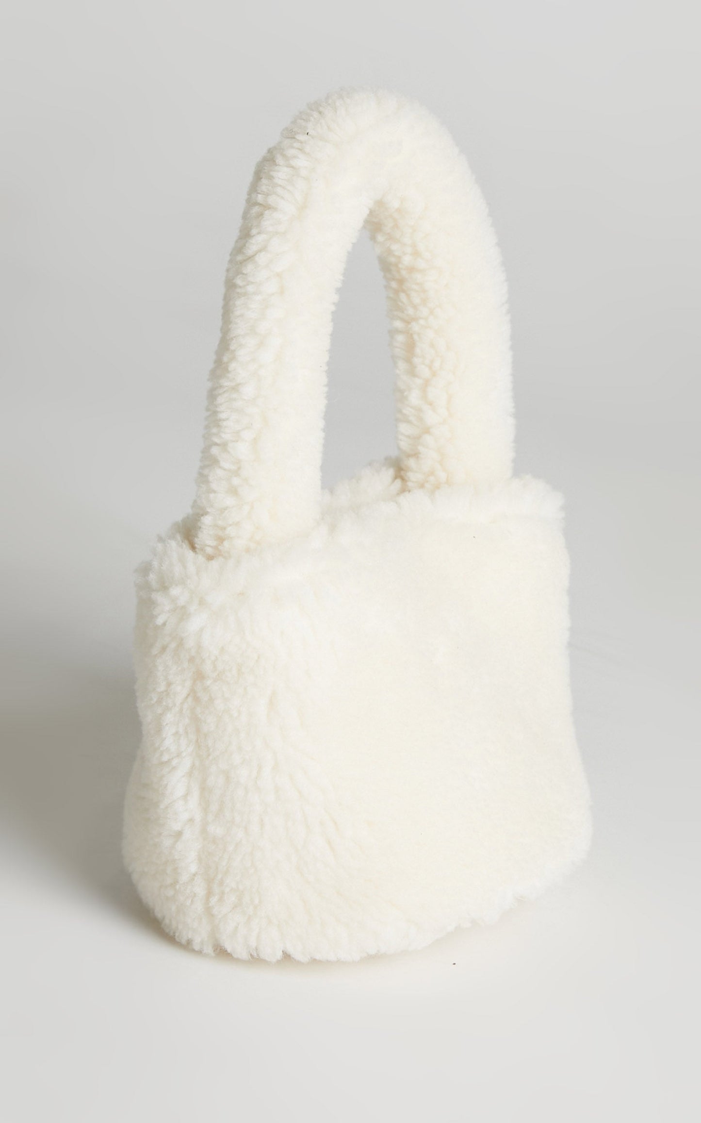 Gembel Faux Fur Bag in Cream