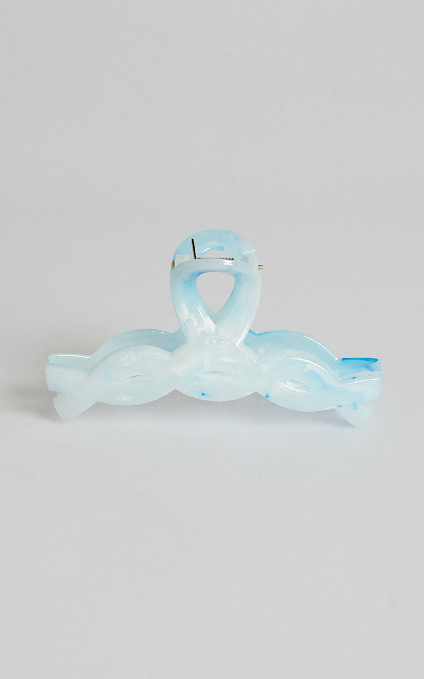 Gertrude Twist Hair Clip in Blue