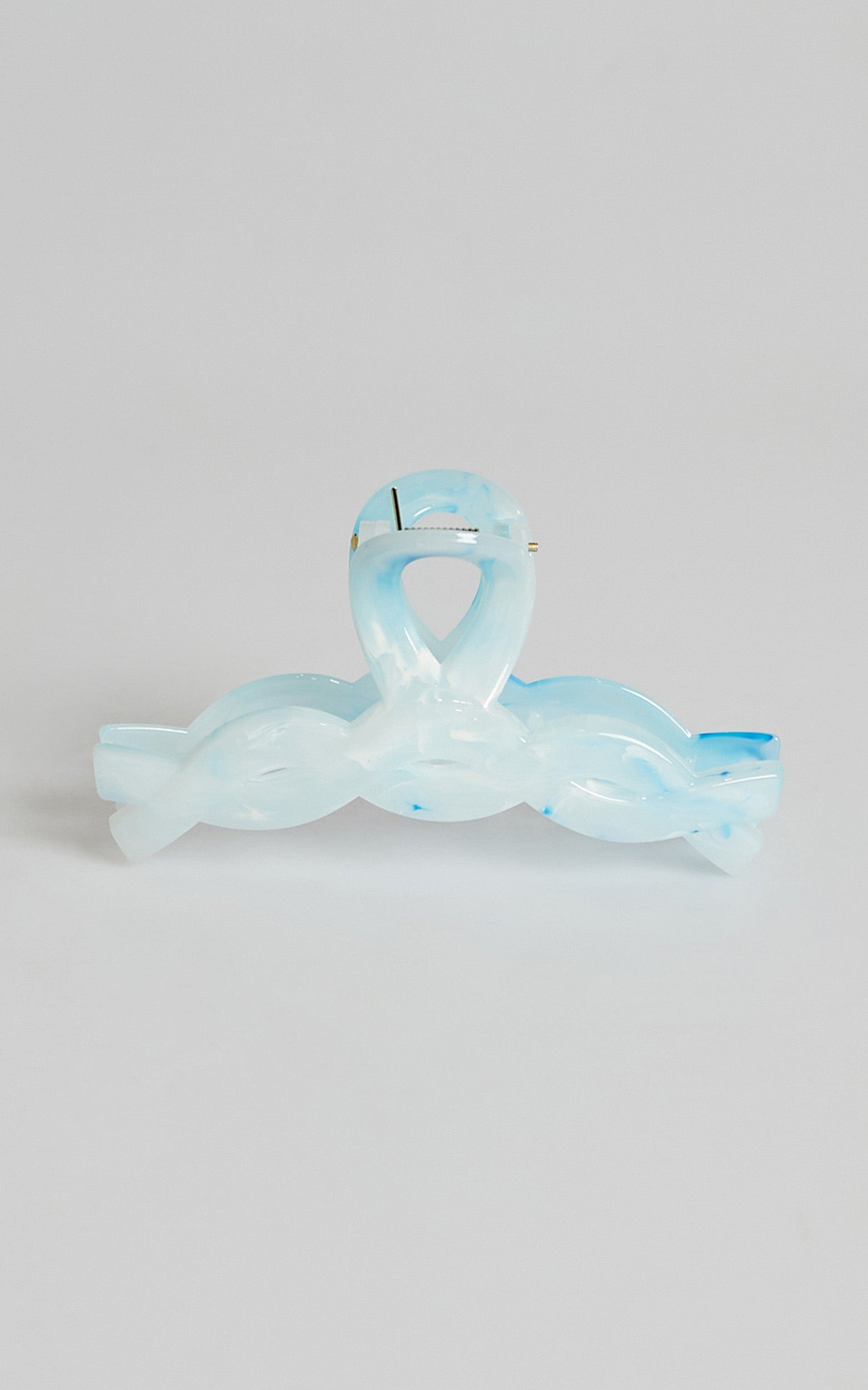 Gertrude Twist Hair Clip in Blue