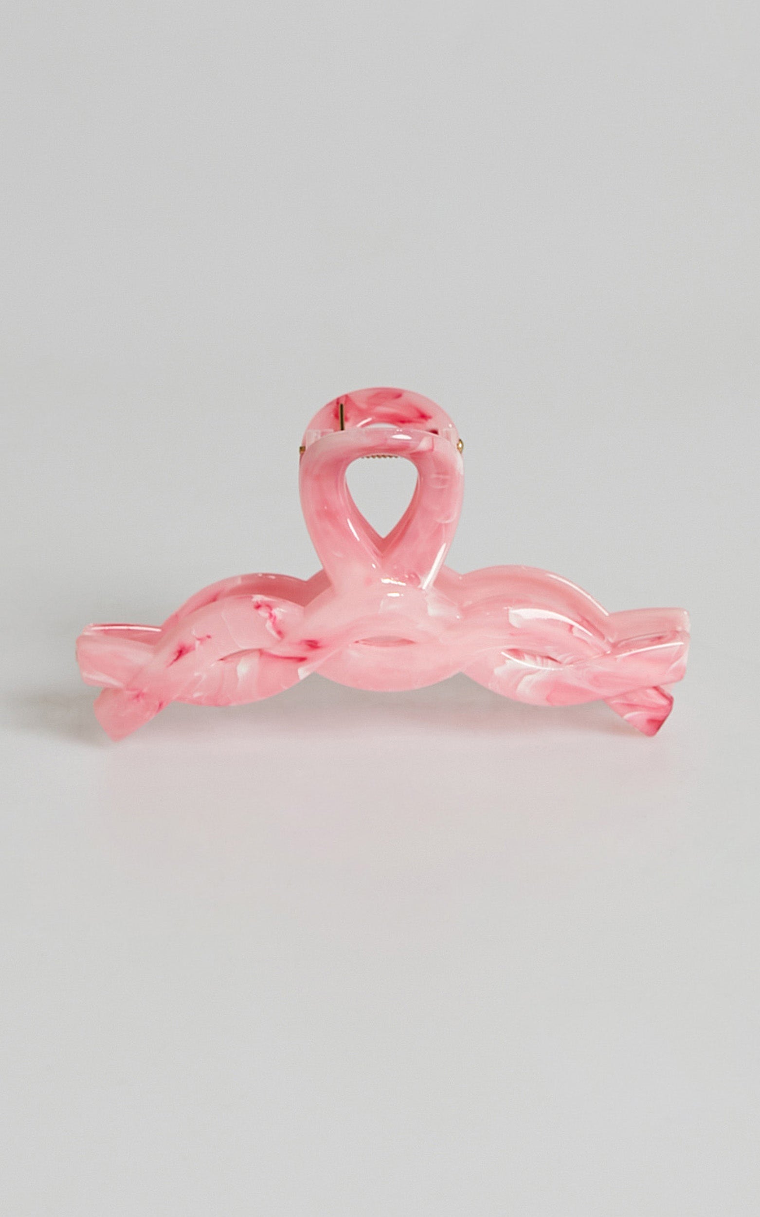 Gertrude Twist Hair Clip in Pink