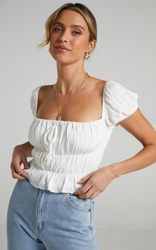 Gimme Top in White
