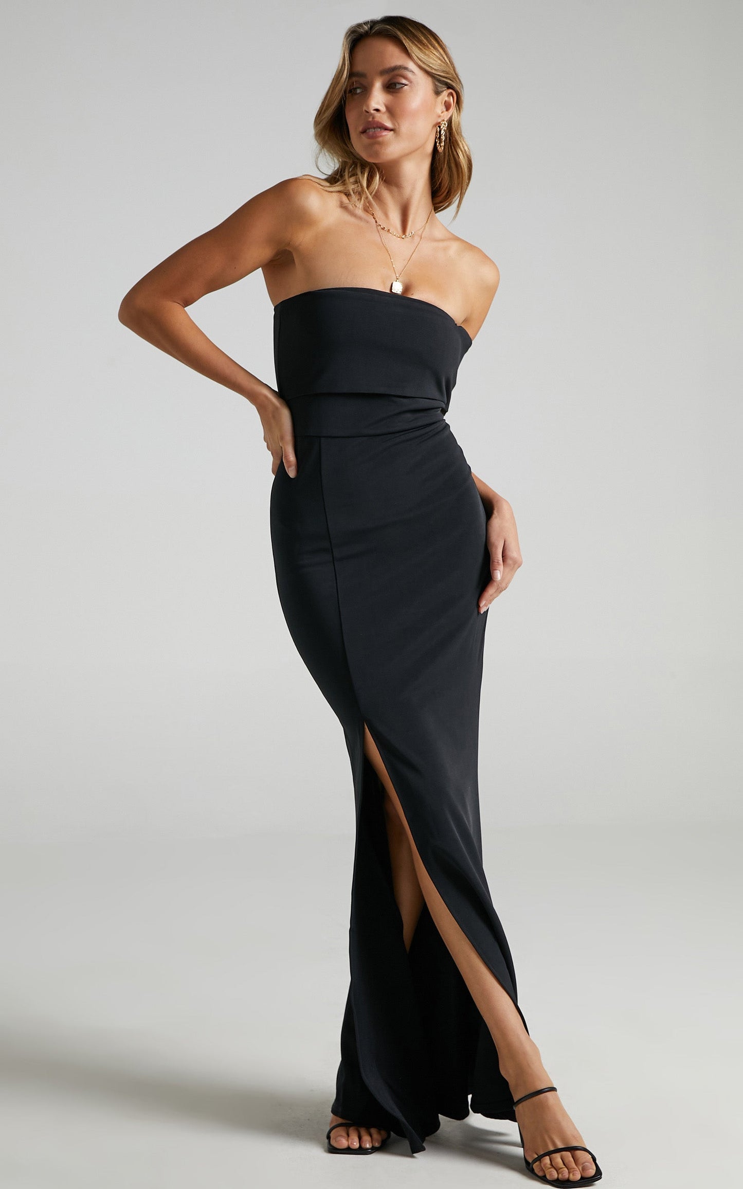 Glamour Girl Maxi Dress in Black