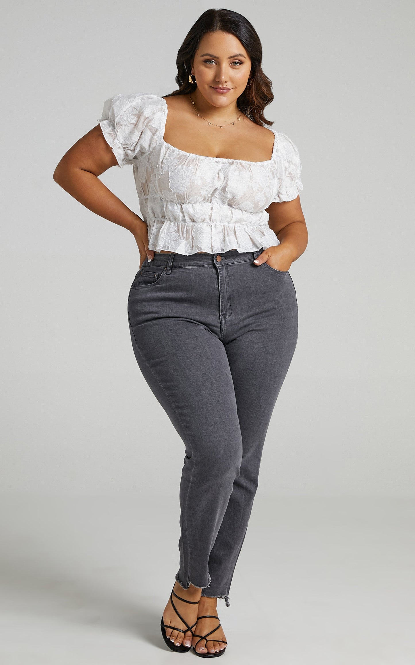 Gotta Grow Top in White