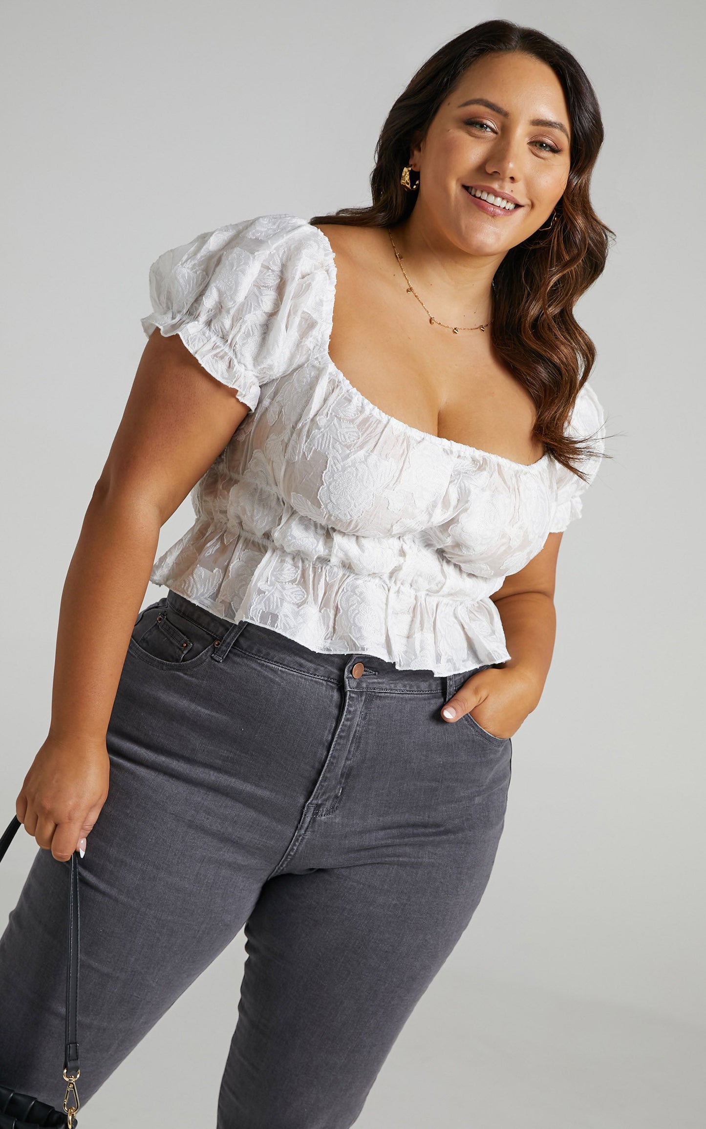 Gotta Grow Top in White