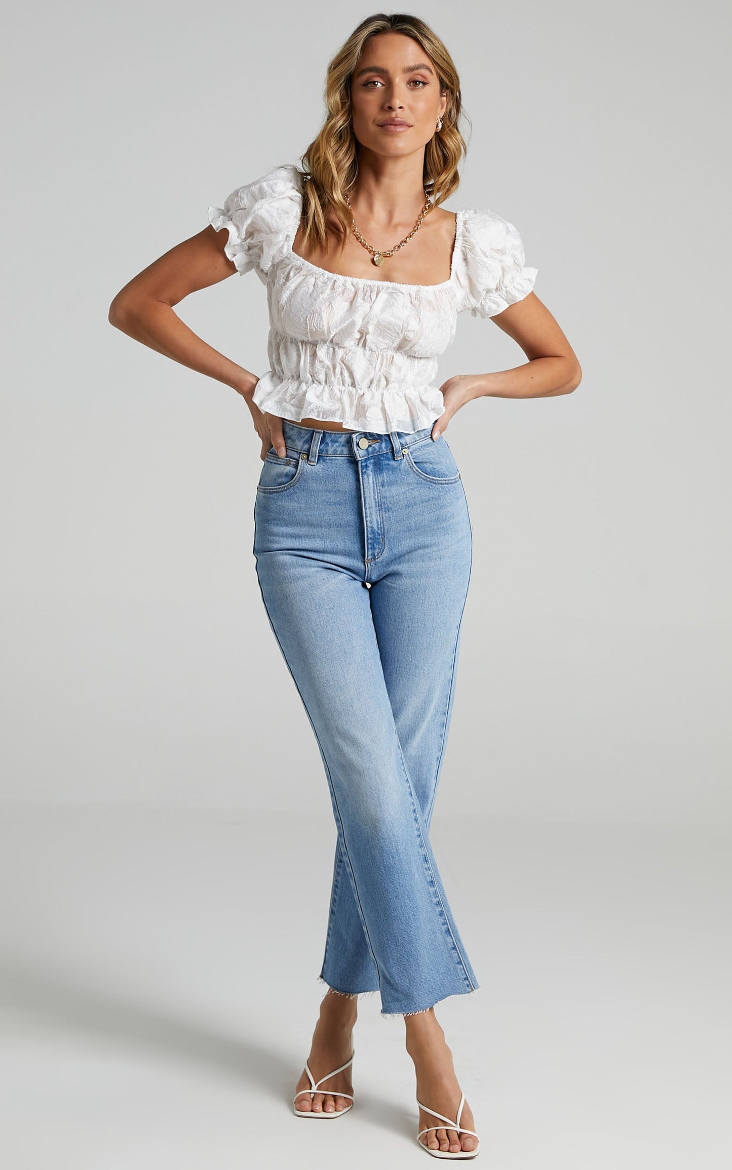Gotta Grow Top in White