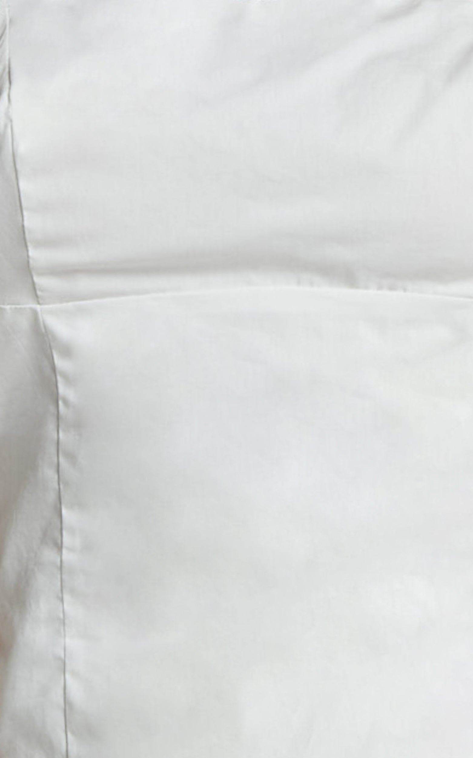 Grettell Top - Strappy Corset Straight Neck Top in White