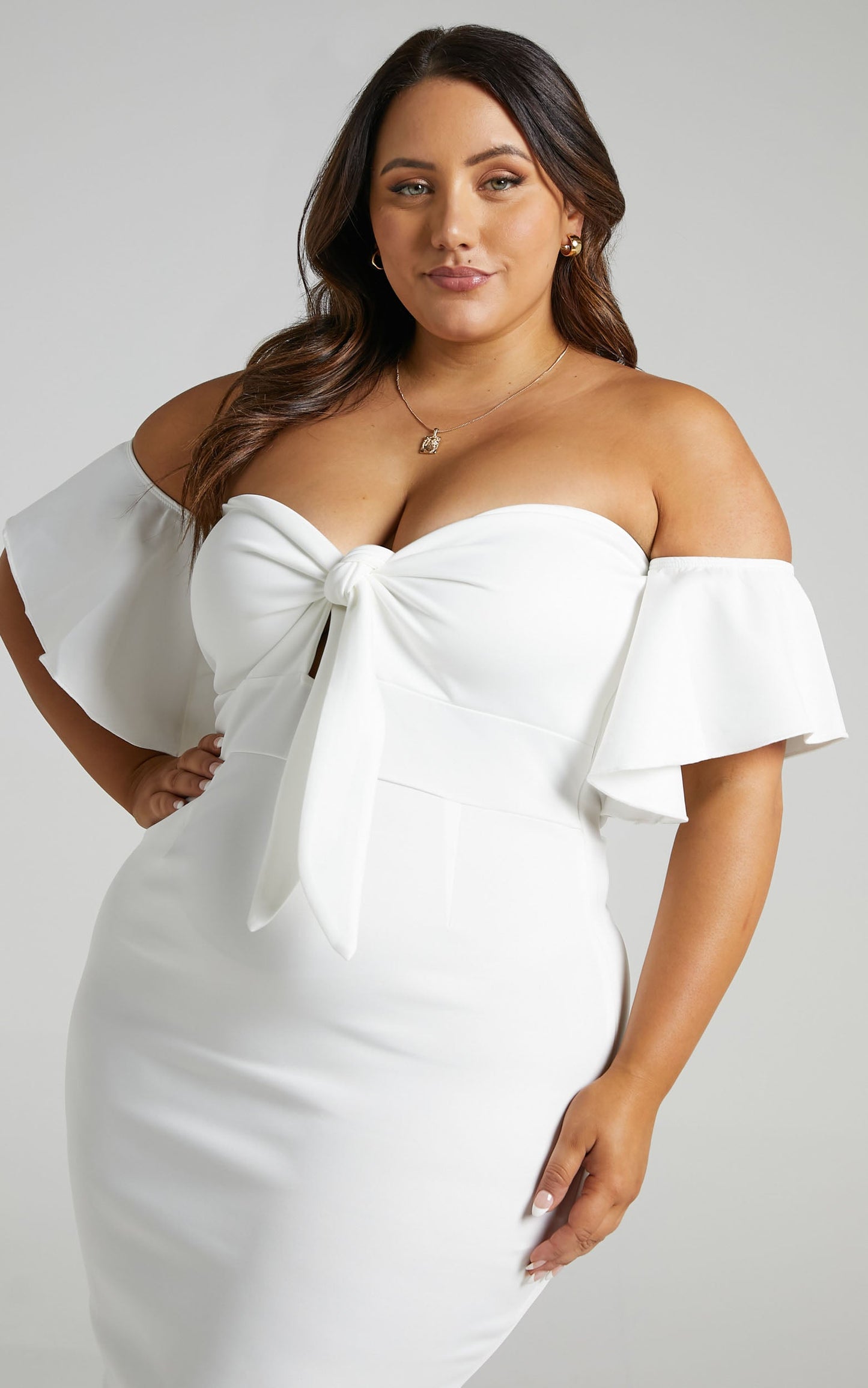 Guest Edit Dress in White
