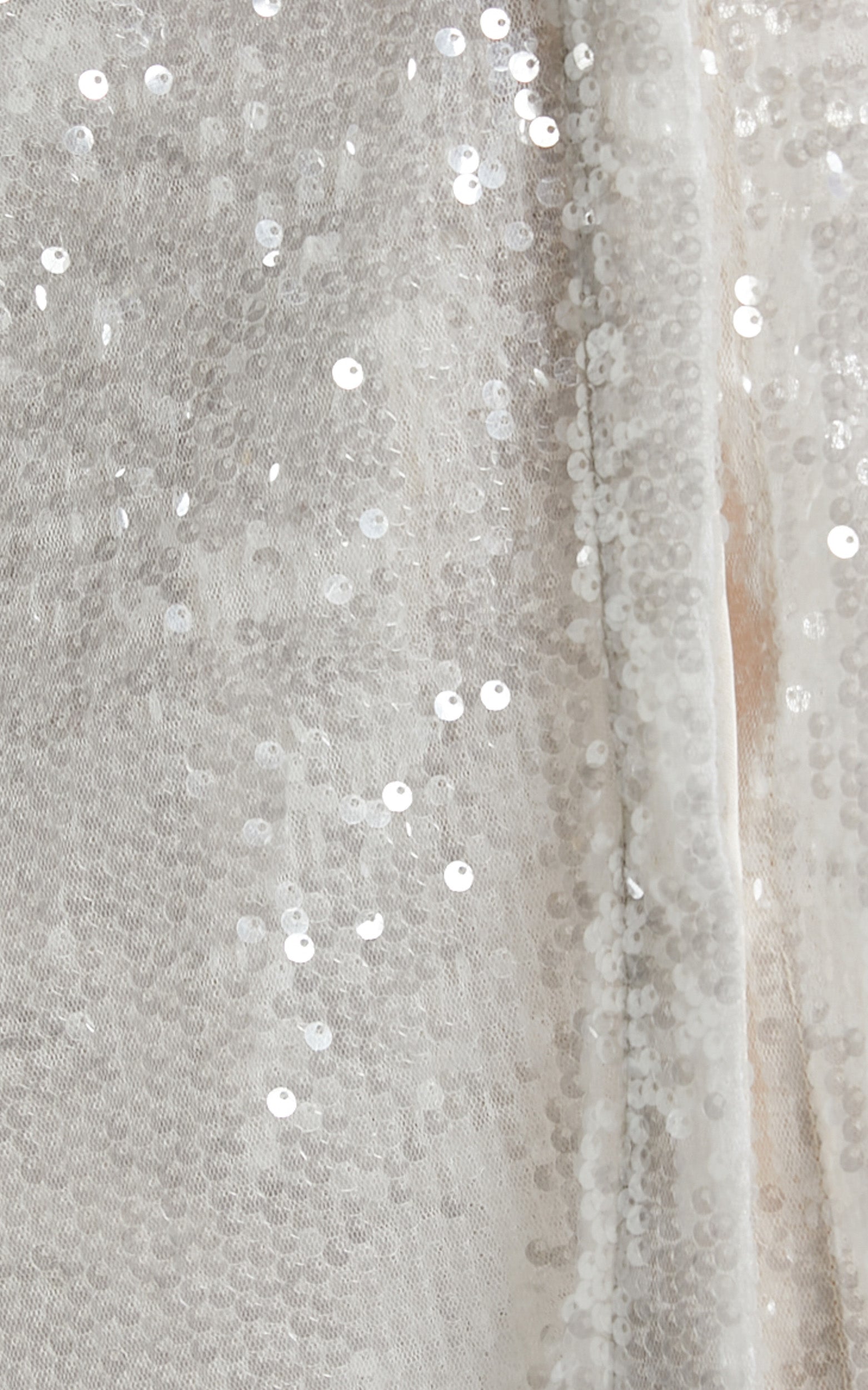 Gween Shirt - Sheer Sequin Shirt in White