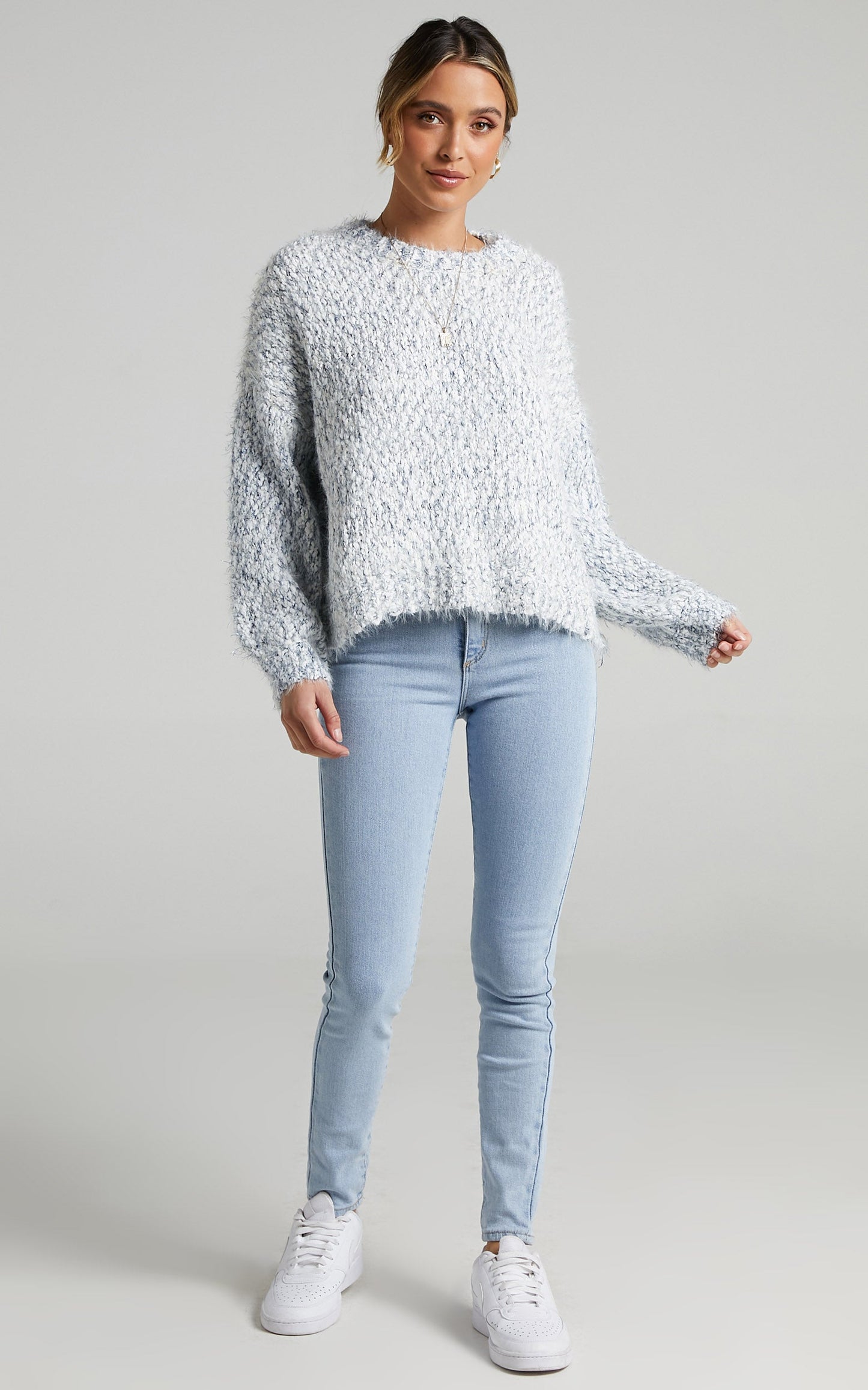 Gwyneth Jumper in White Marle