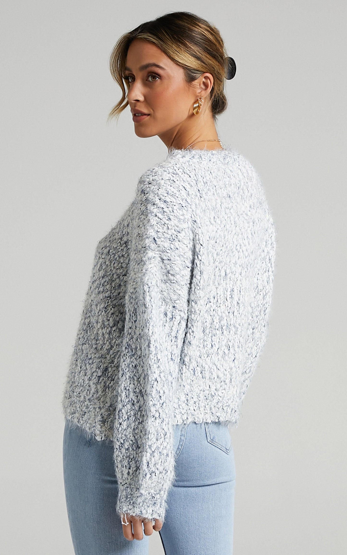 Gwyneth Jumper in White Marle