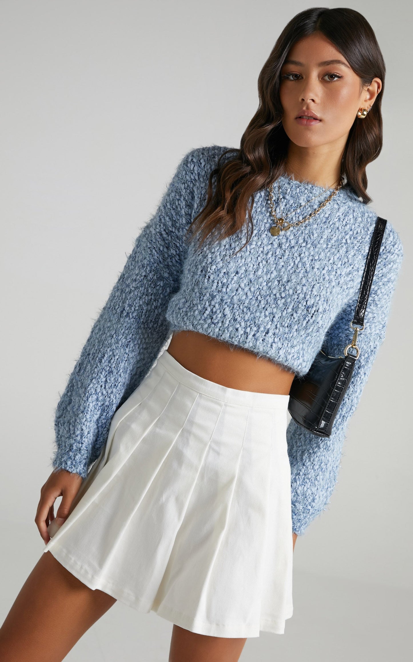 Gwyneth Jumper in Blue Marle