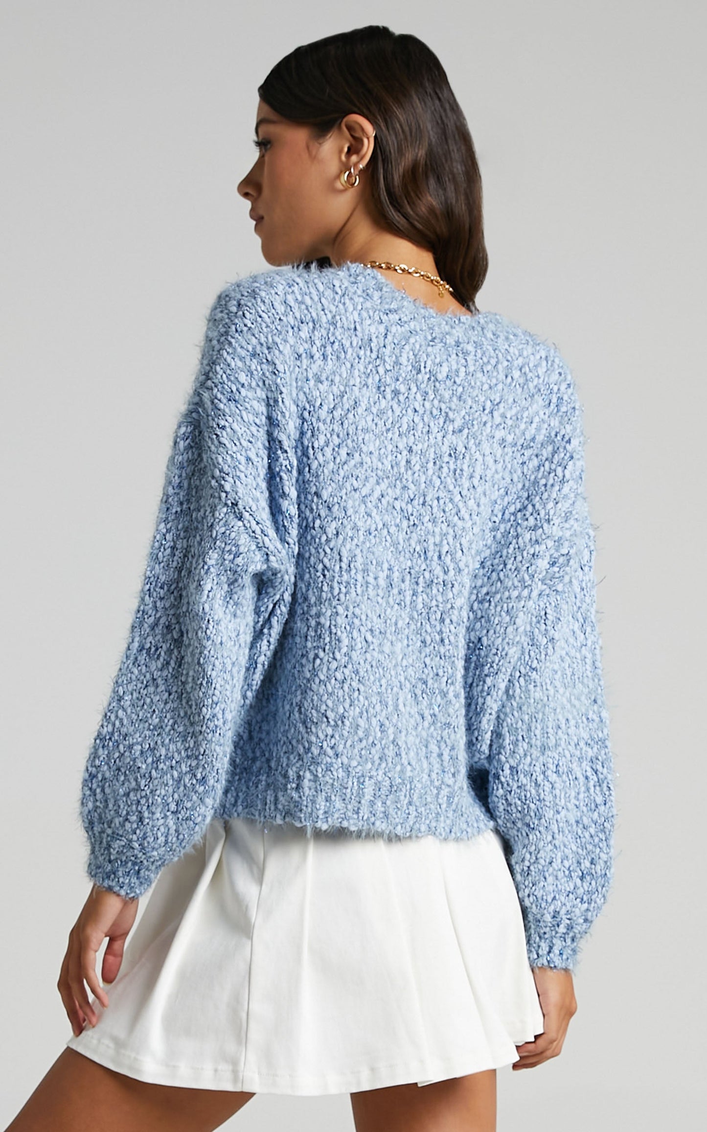 Gwyneth Jumper in Blue Marle