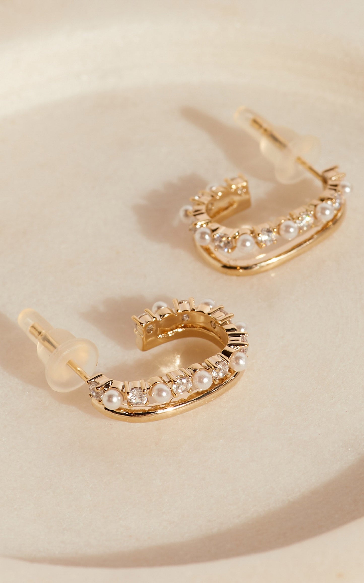HENSLEY HOOP EARRINGS in Gold