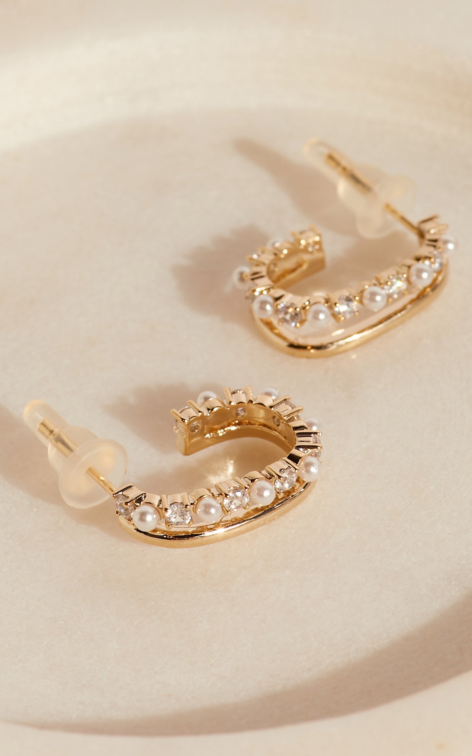 HENSLEY HOOP EARRINGS in Gold